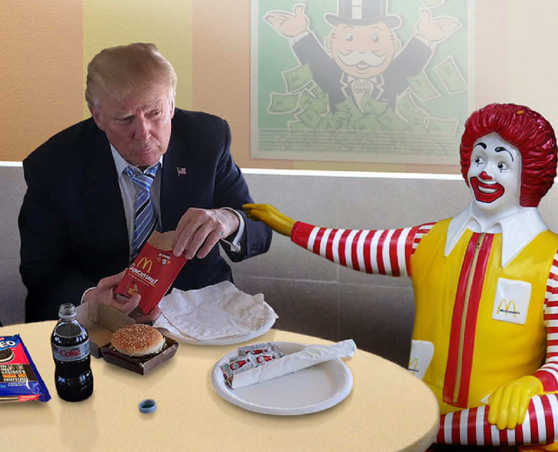McDonald's ataca a Trump y luego borra el tuit