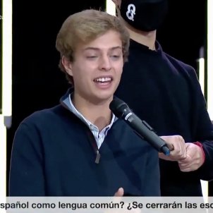 Cazado: el estudiante de la "persecución al castellano", con Cayetana. Es del PP