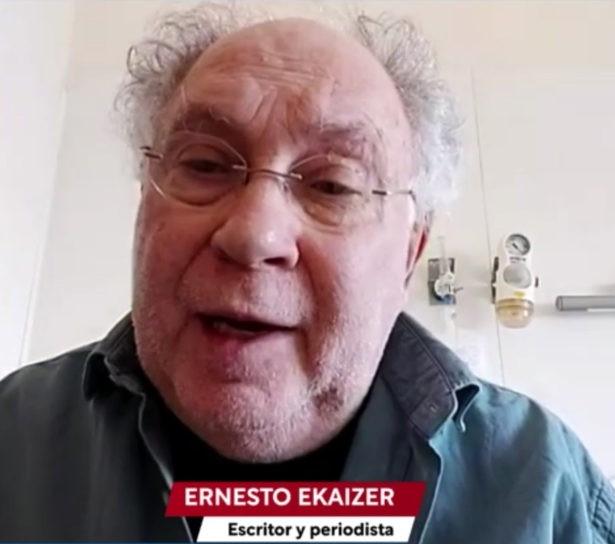Ernesto Ekáizer, de nuevo en el hospital después de pasar la Covid: "estoy bien"