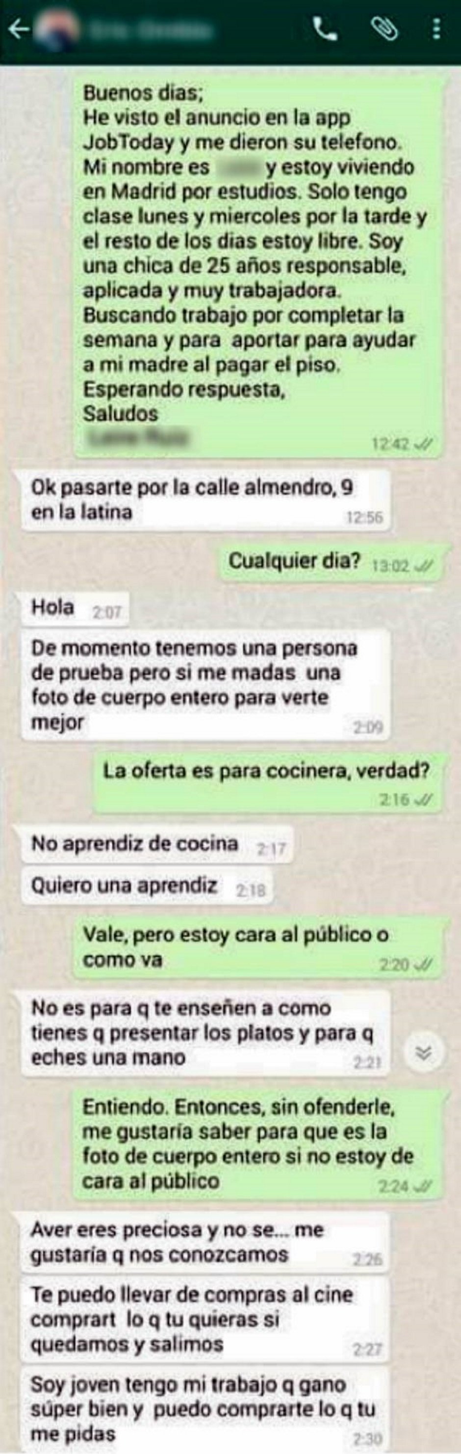 Intenta ligar con una candidata a un puesto de trabajo y lo despiden fulminantemente