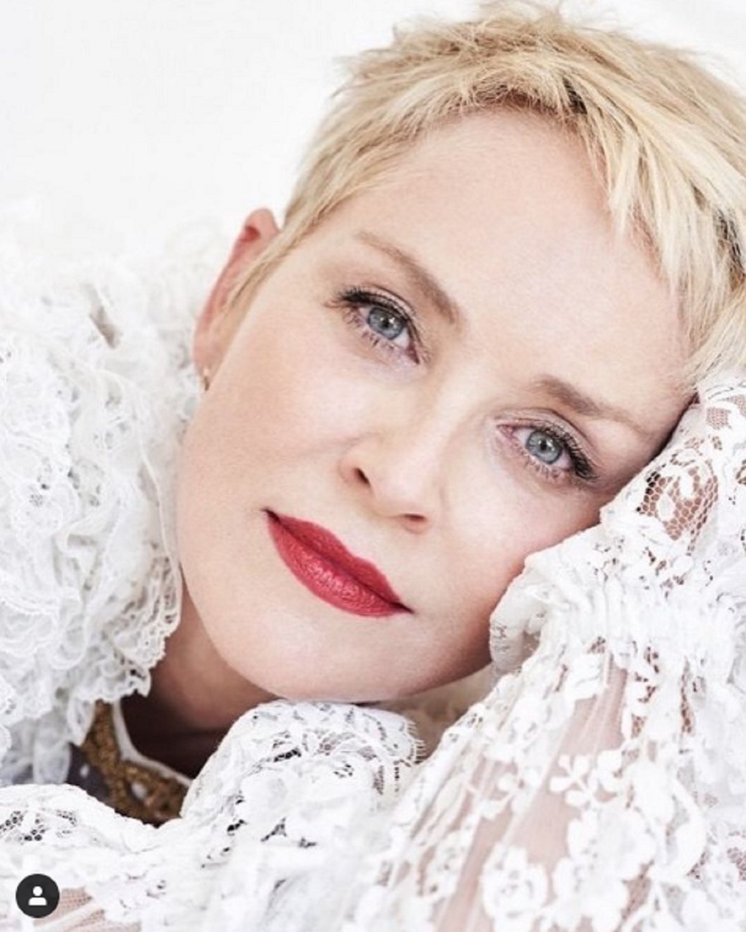 Sharon Stone revive la mítica escena de 'Instinto Básico' con una imagen sublime