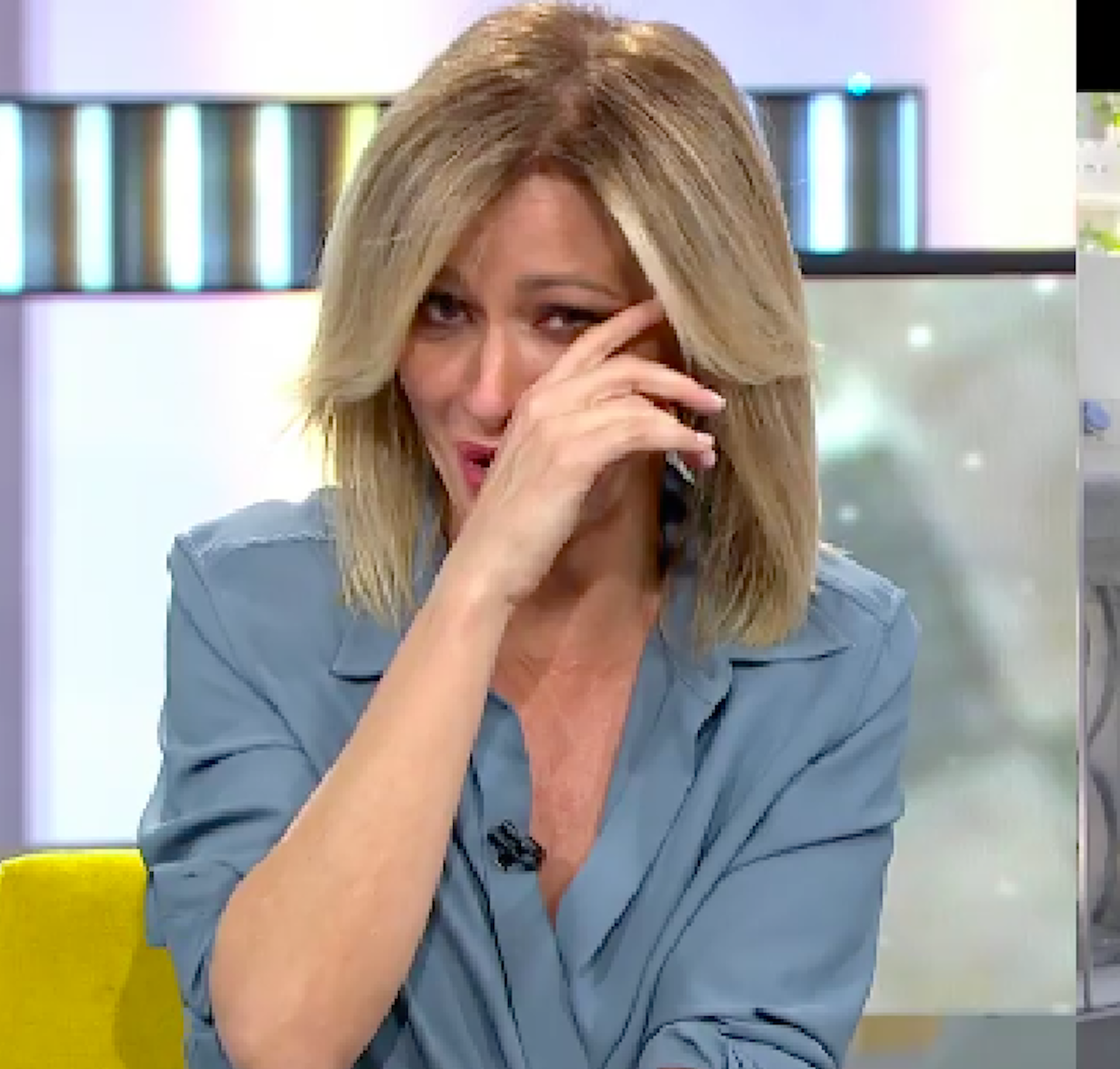 Susanna Griso plora com mai a la tele i demana als companys que no la gravin