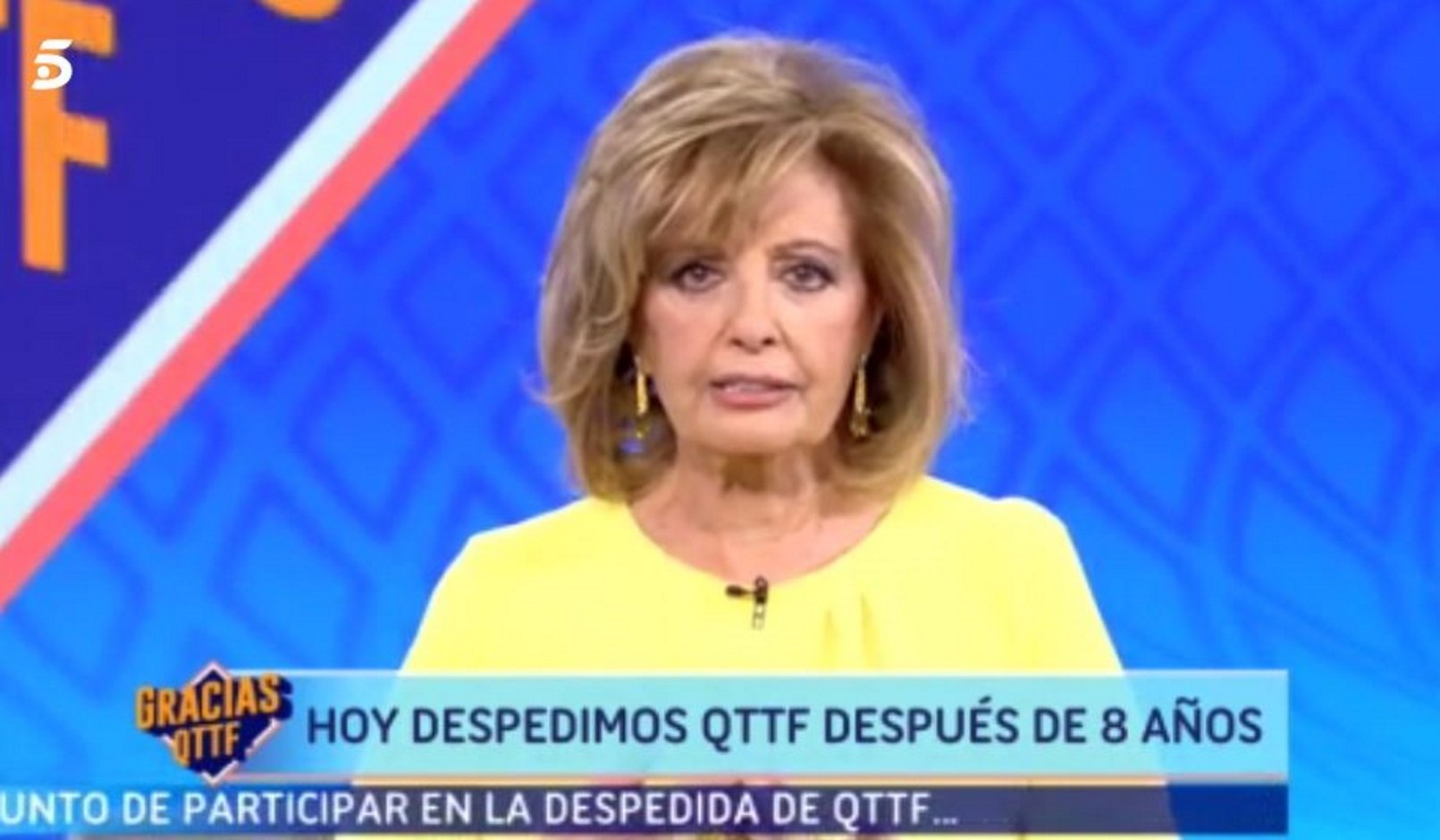 Les llàgrimes de María Teresa Campos en el seu comiat de '¡Qué tiempo tan feliz!'