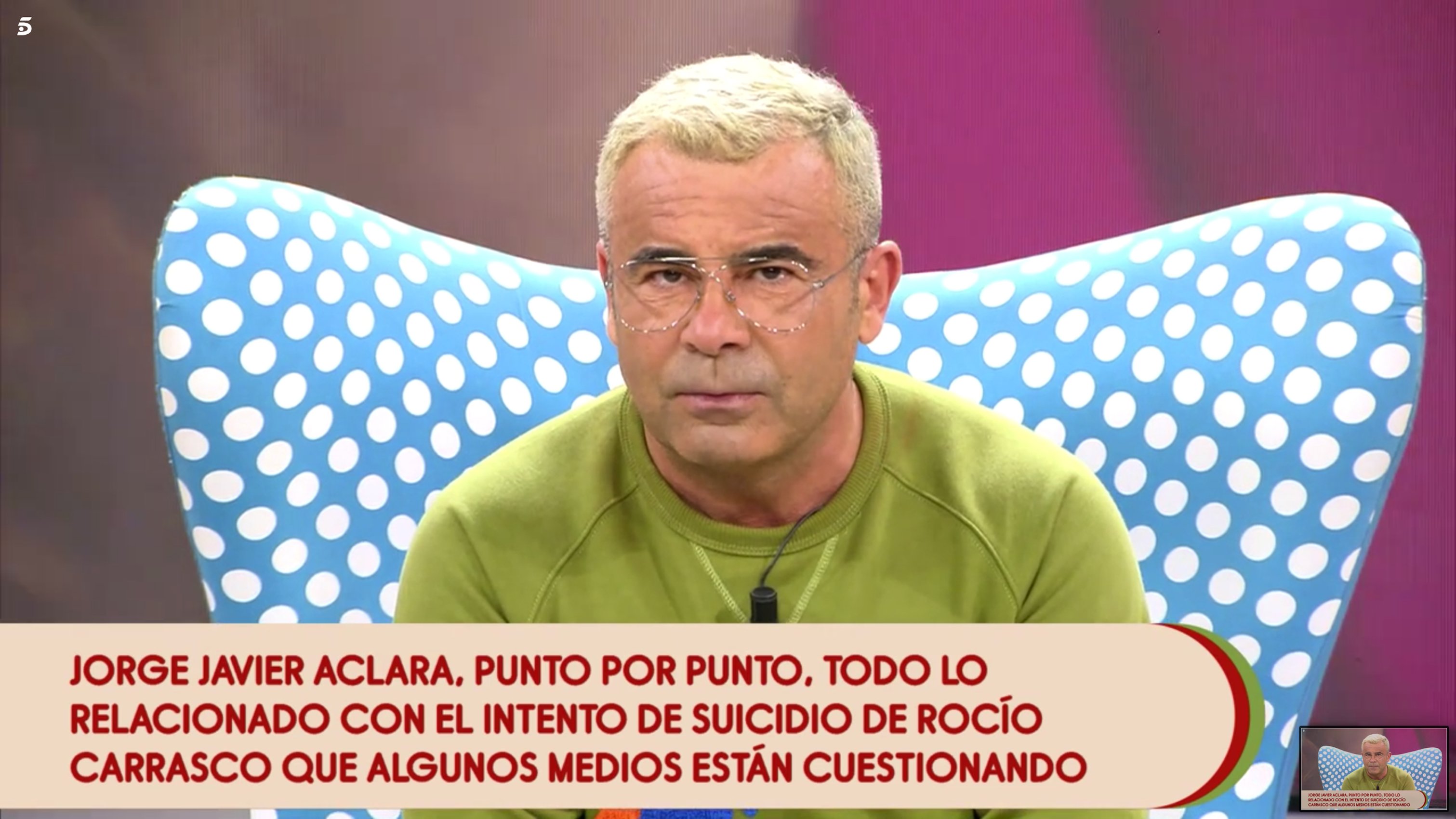 Jorge Javier Vázquez contra 'El Mundo' pel cas Rocío Carrasco: "mala leche"