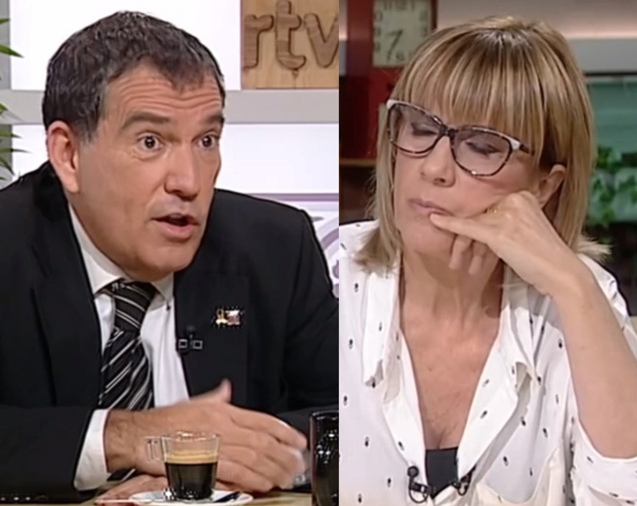 Cuevillas destroza a Gemma Nierga cuando le repite que Puigdemont es un fugado