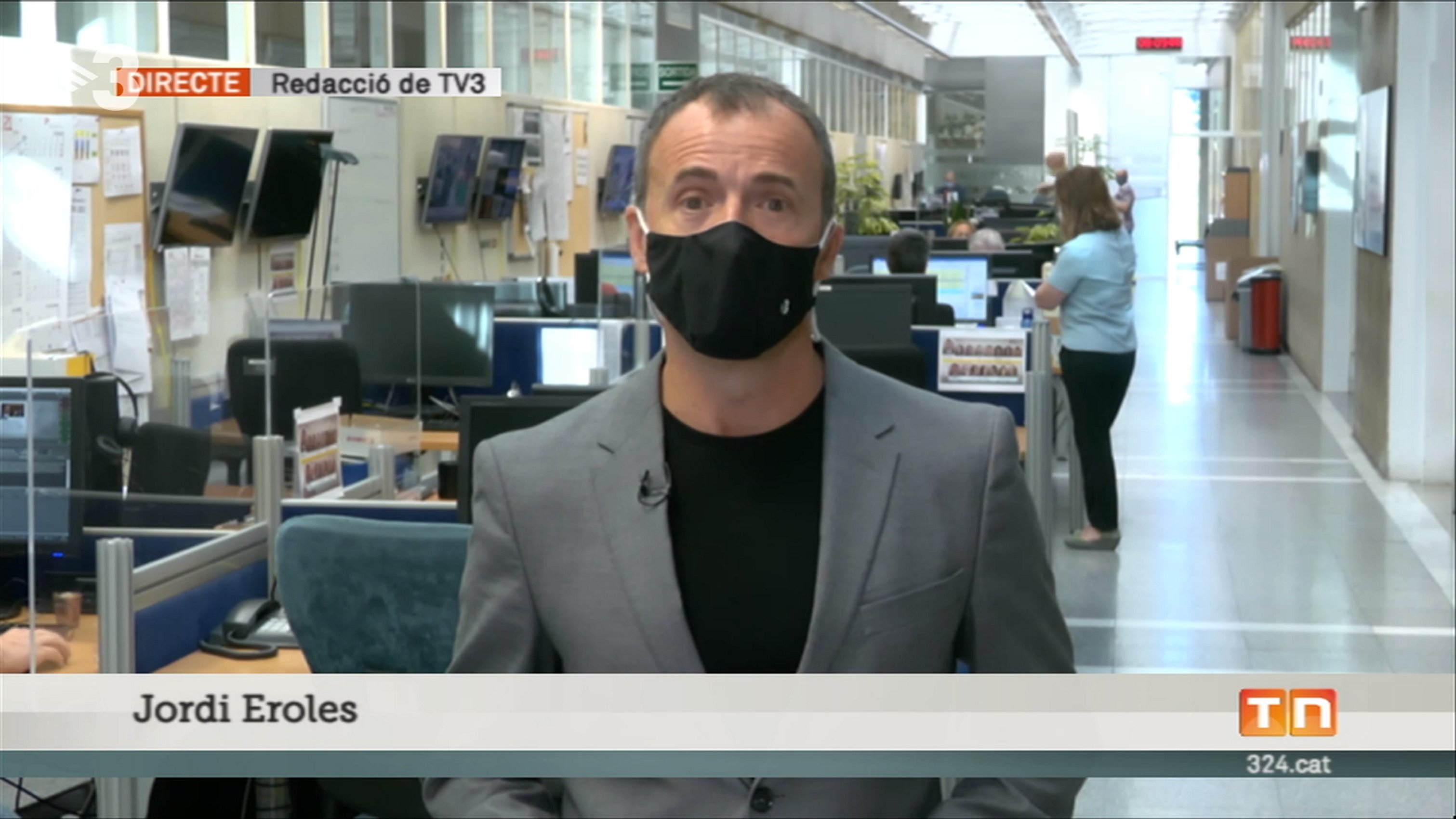 La foto de Jordi Eroles de TV3 en un día histórico para Catalunya