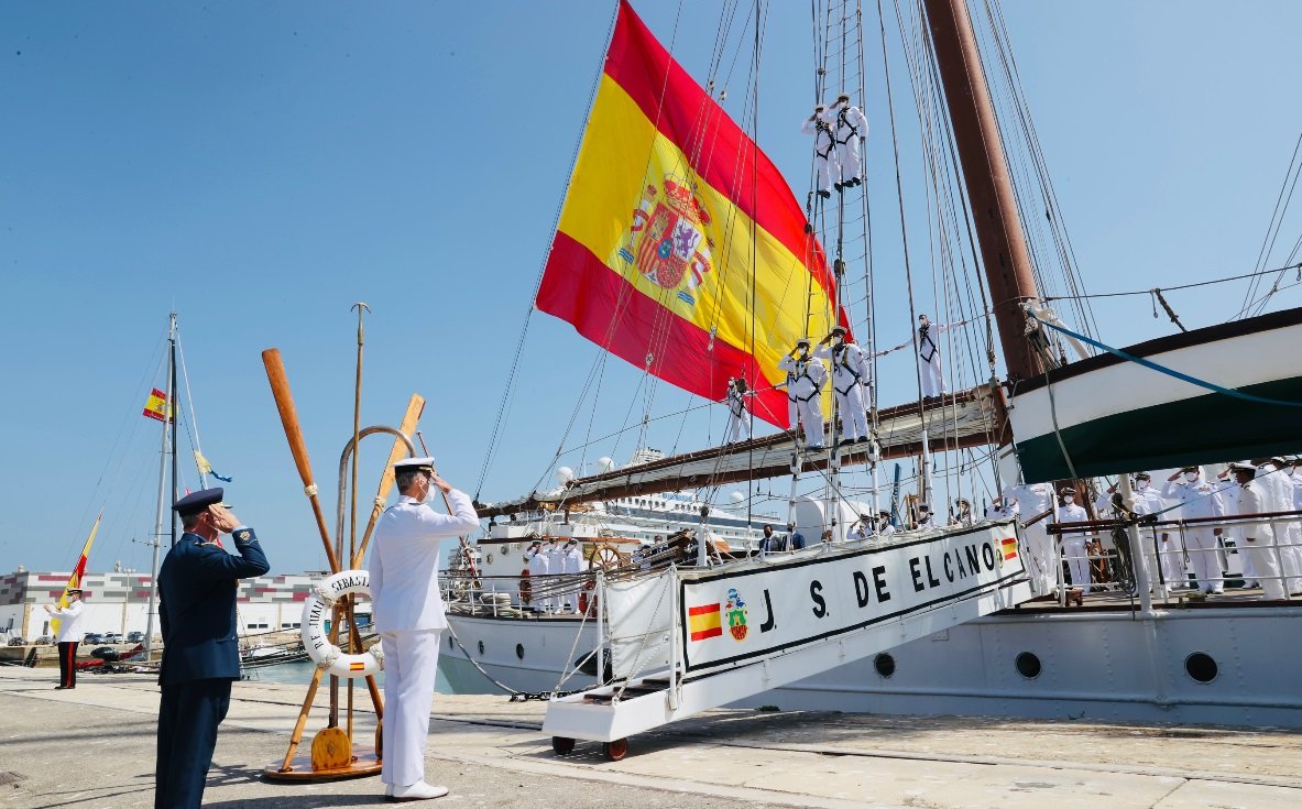 El buque Juan Sebastián Elcano de Leonor, implicado en el tráfico de droga con 150 kilos a bordo