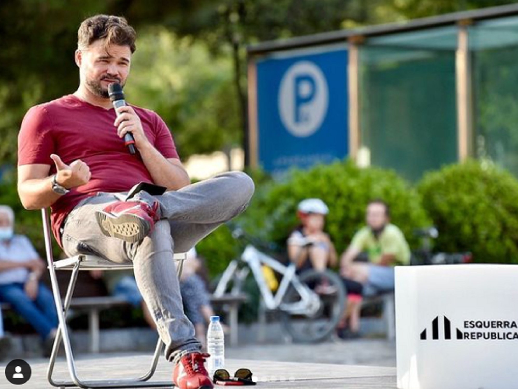 Sopapo en directo de Rufián a un tertuliano (TVE) por una pregunta impresentable