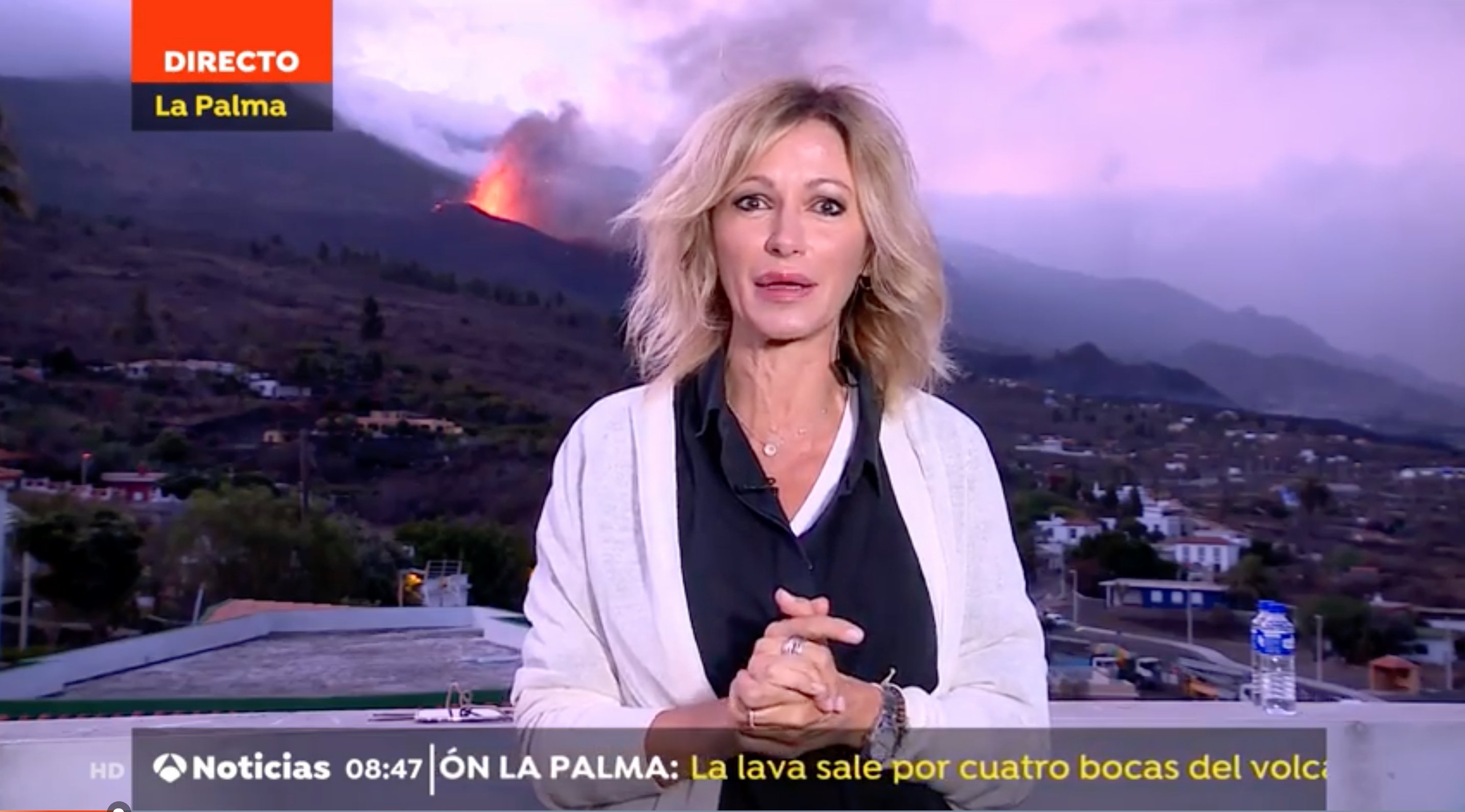 Susanna Griso y su foto en La Palma que sulfura las redes: "Postureo"