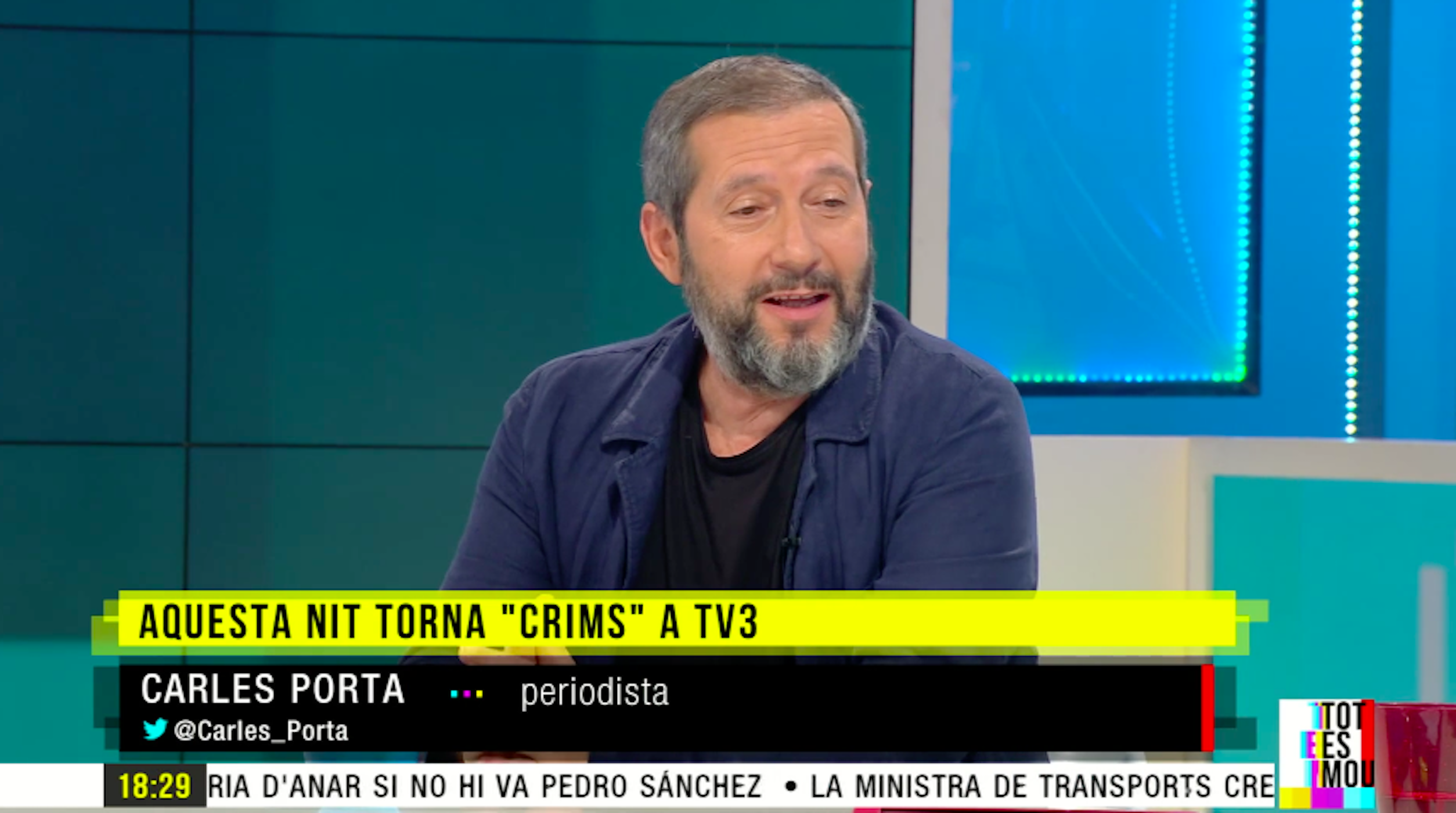 Inesperat anunci del programa 'Crims', de Carles Porta, que sacseja les xarxes