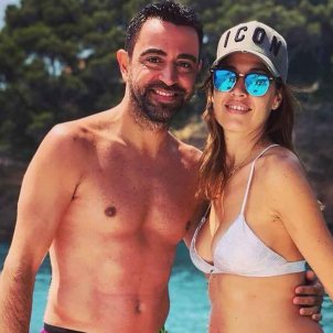 Xavi Hernández y su mujer de vacaciones : INSTAGRAM