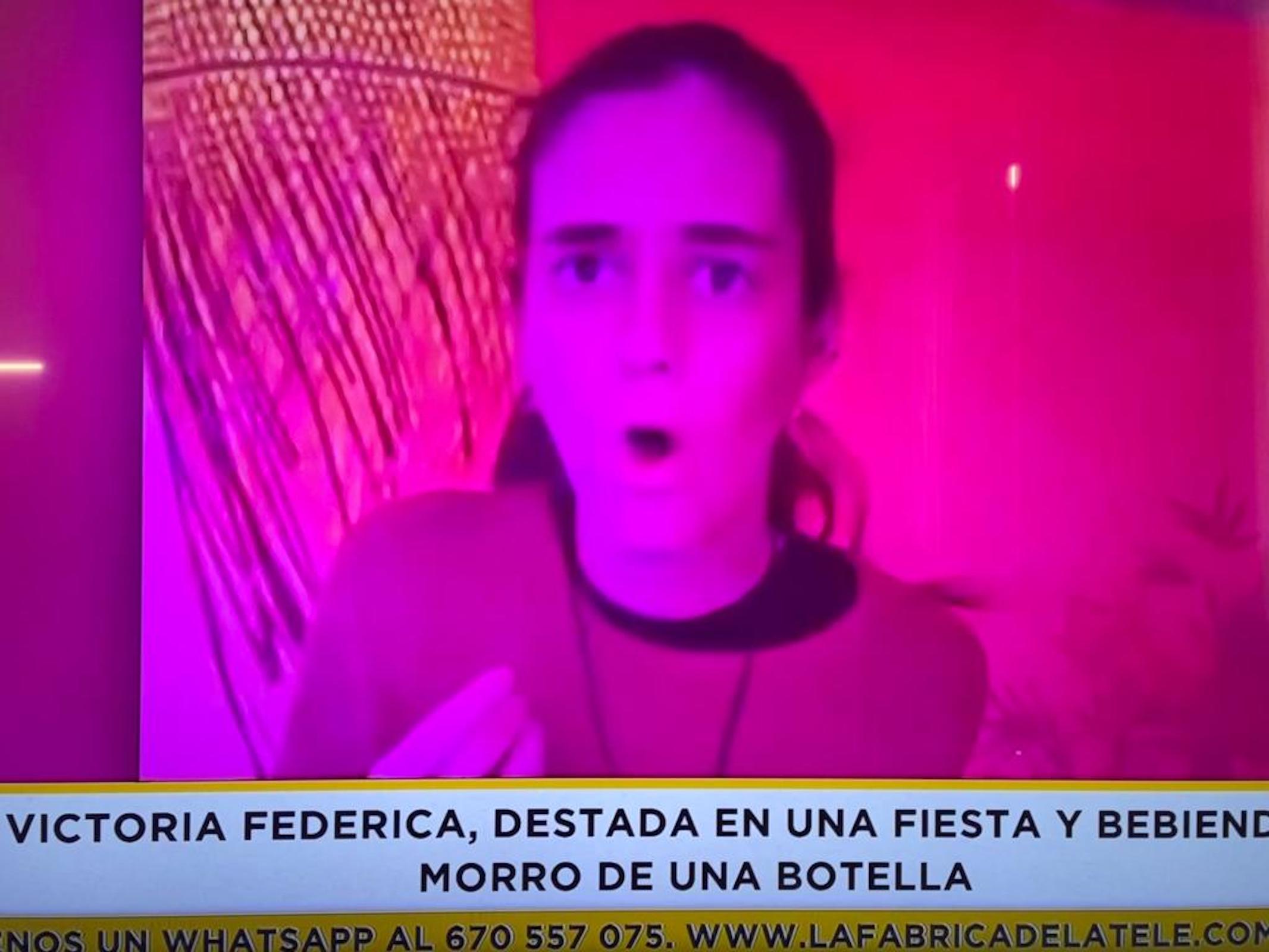 Victoria Frederica cara de festa Telecinco
