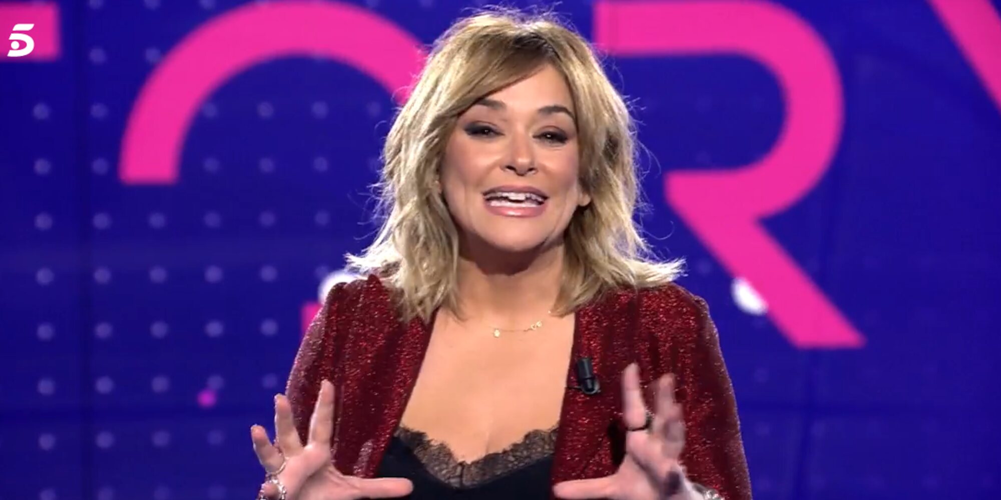 Toñi Moreno en la cuerda floja, informes internos en Telecinco la colocan otra vez en la puerta de salida