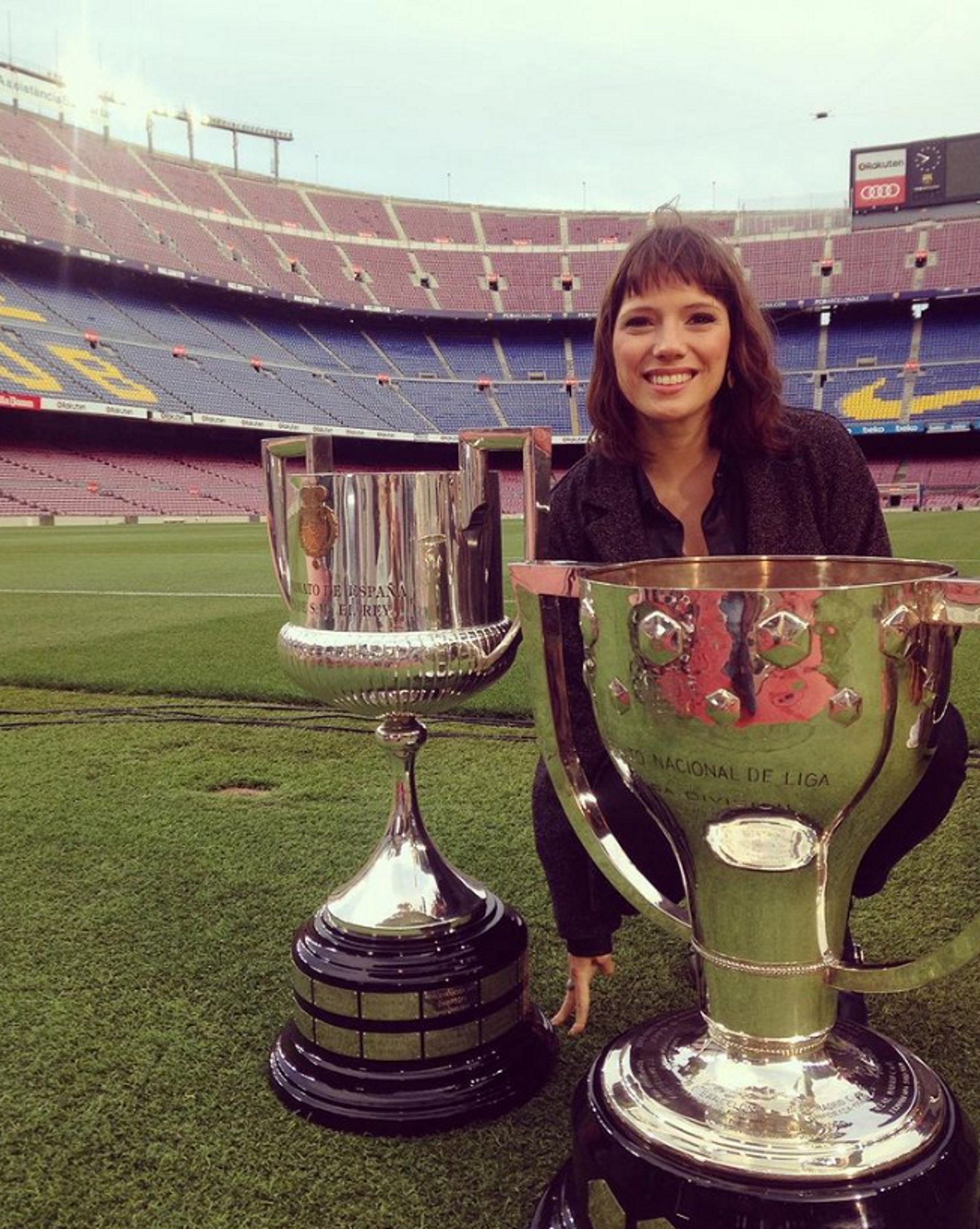 La actriz Diana Gómez, muy culé y muy madre: anécdota durante el partido del Barça