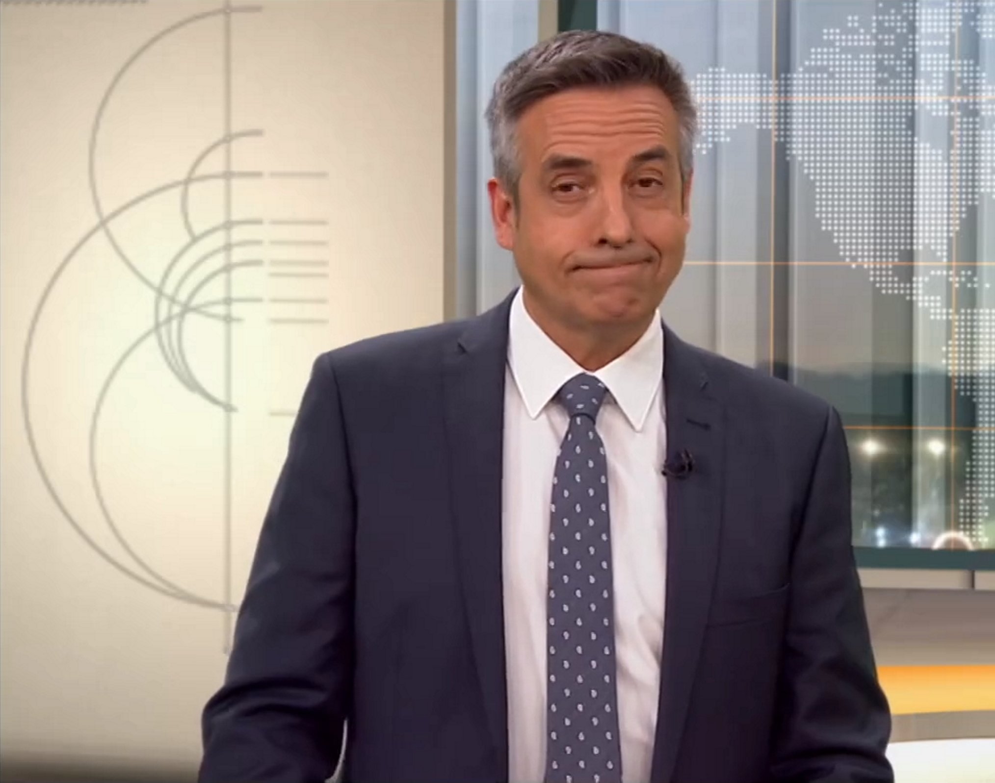 Ramon Pellicer queda con esta cara por lo que se vio y oyó en el TN Vespre de TV3