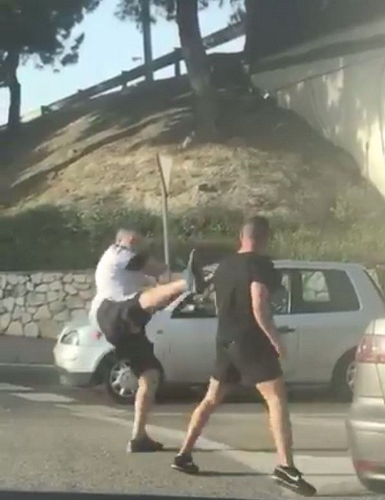 Una discusión entre conductores acaba con una pelea estilo 'Street Fighter'