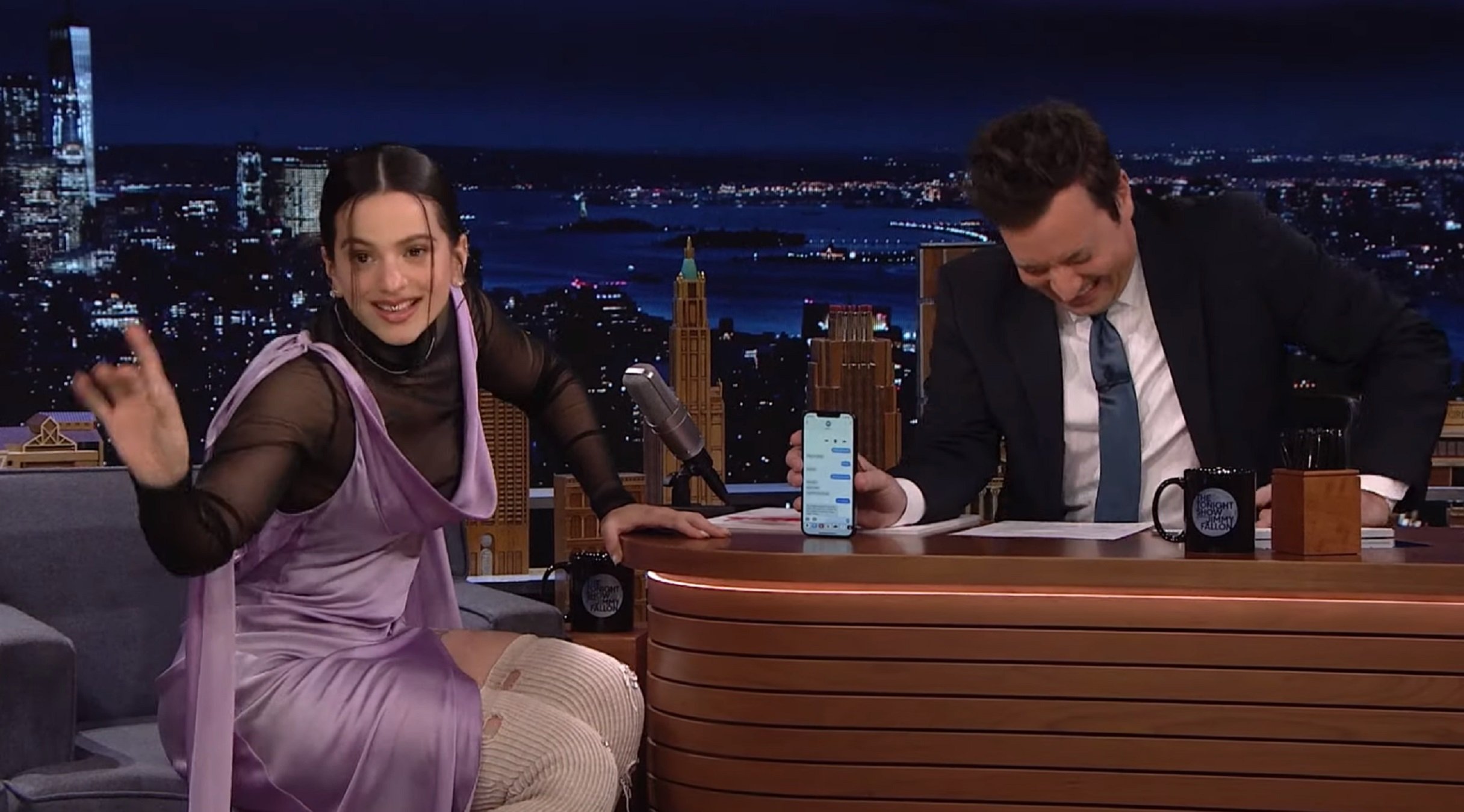 Rosalía, maravillosa con Fallon: cómo la llaman y qué pasó con Harry Styles