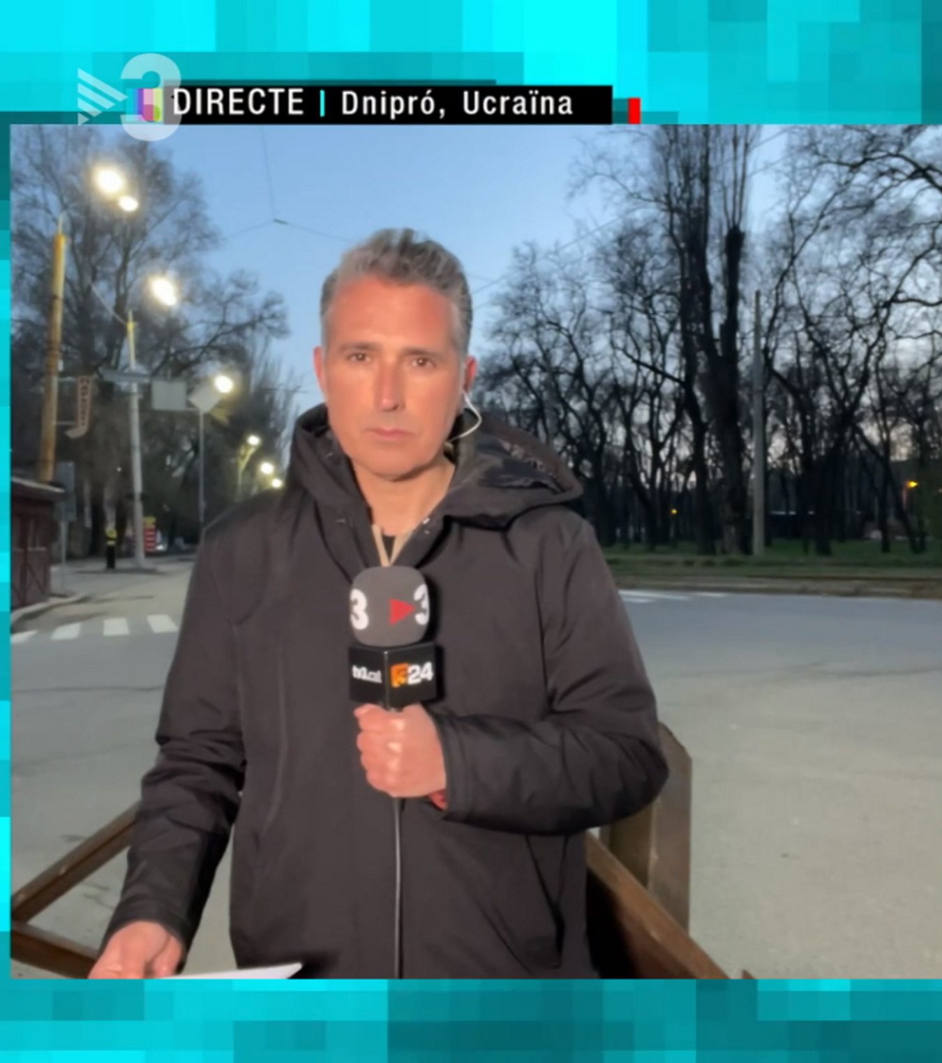 Presentador de TV3 a Ucraïna ensenya com és treballar en un país en guerra