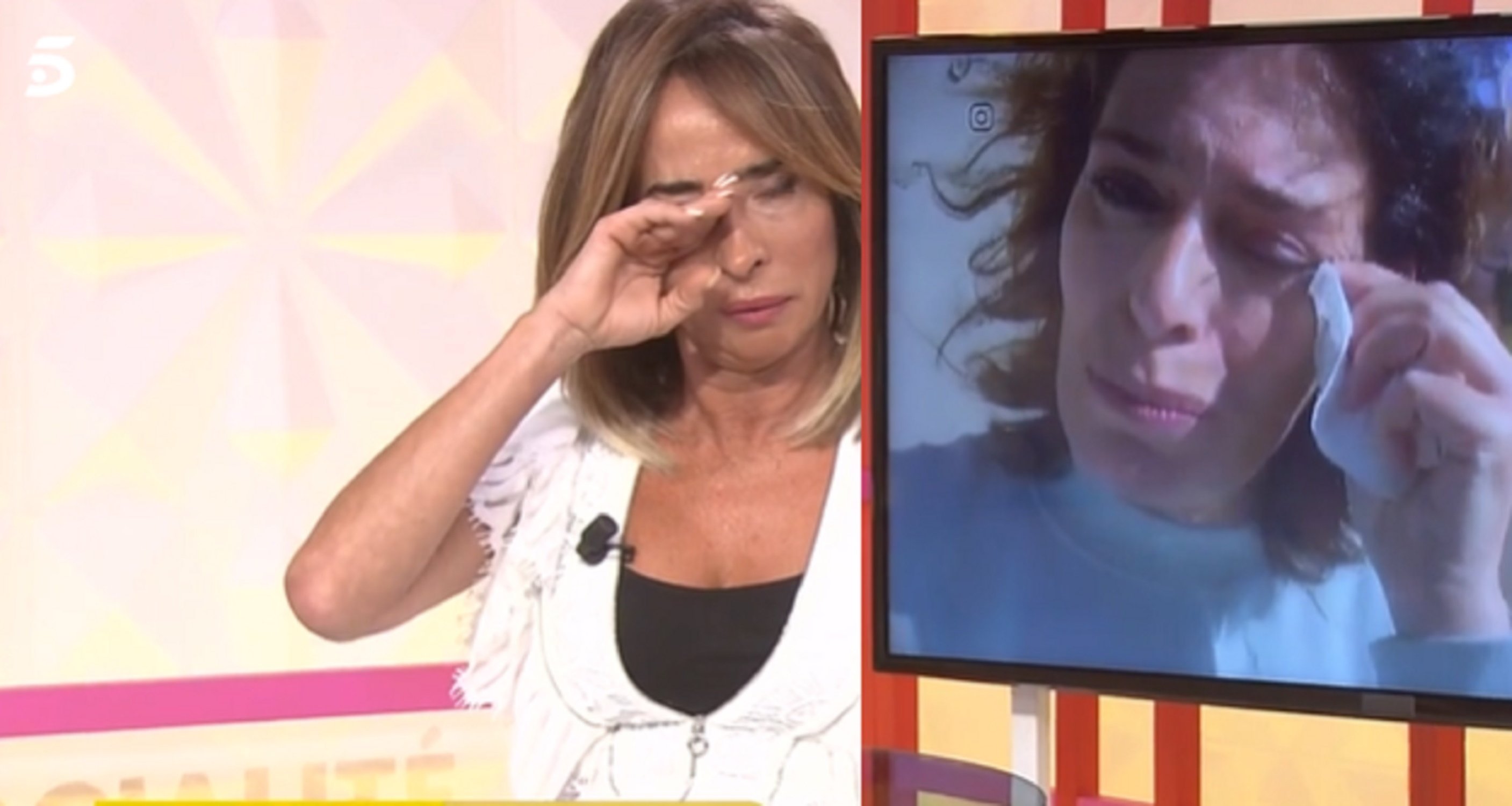 Actriz catalana hace llorar desconsoladamente a María Patiño revelando su otra vida