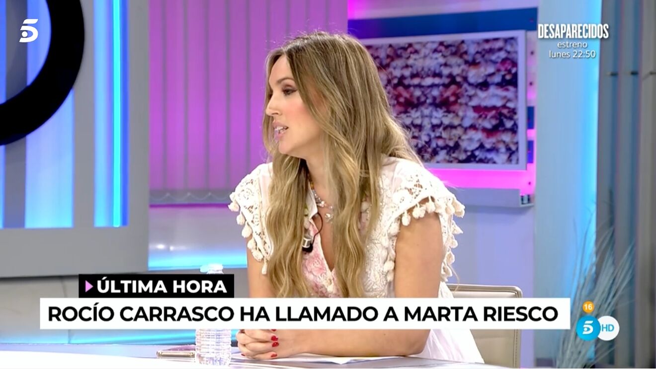 A Marta Riesco ja li han explicat a la cara el que li passarà a partir d'ara a Telecinco