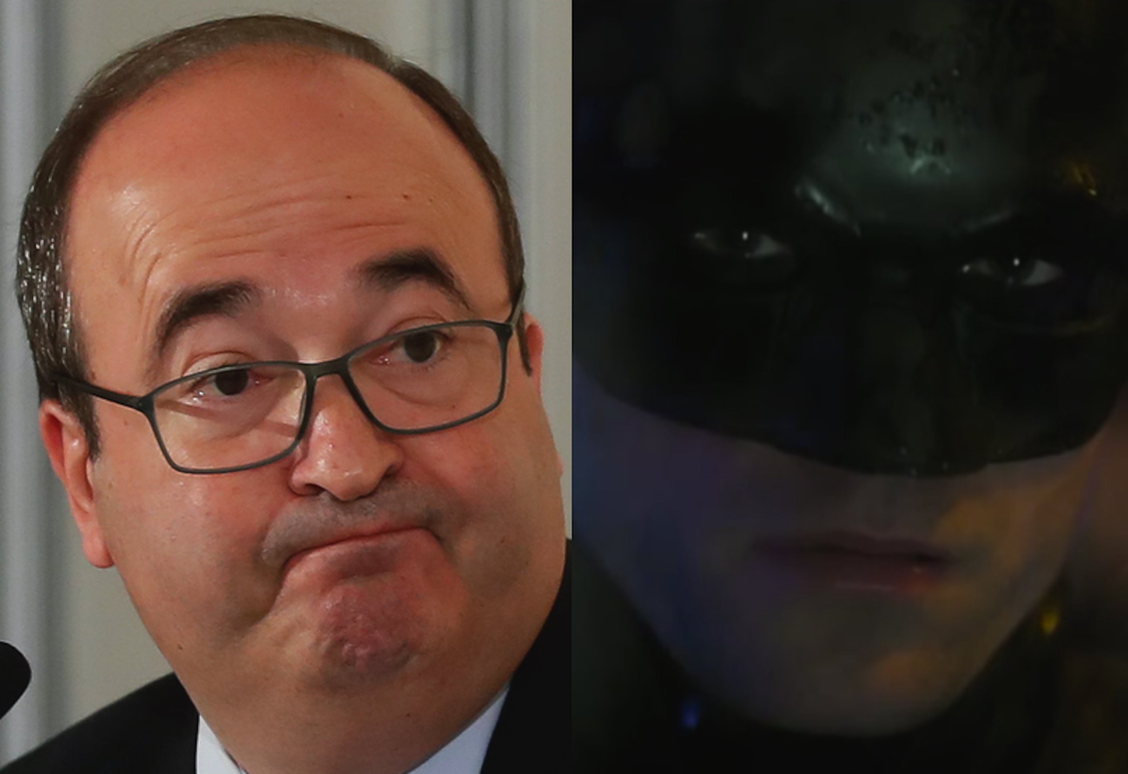 Mofa por la imagen de Miquel Iceta en una recepción real: es el Pingüino de Batman