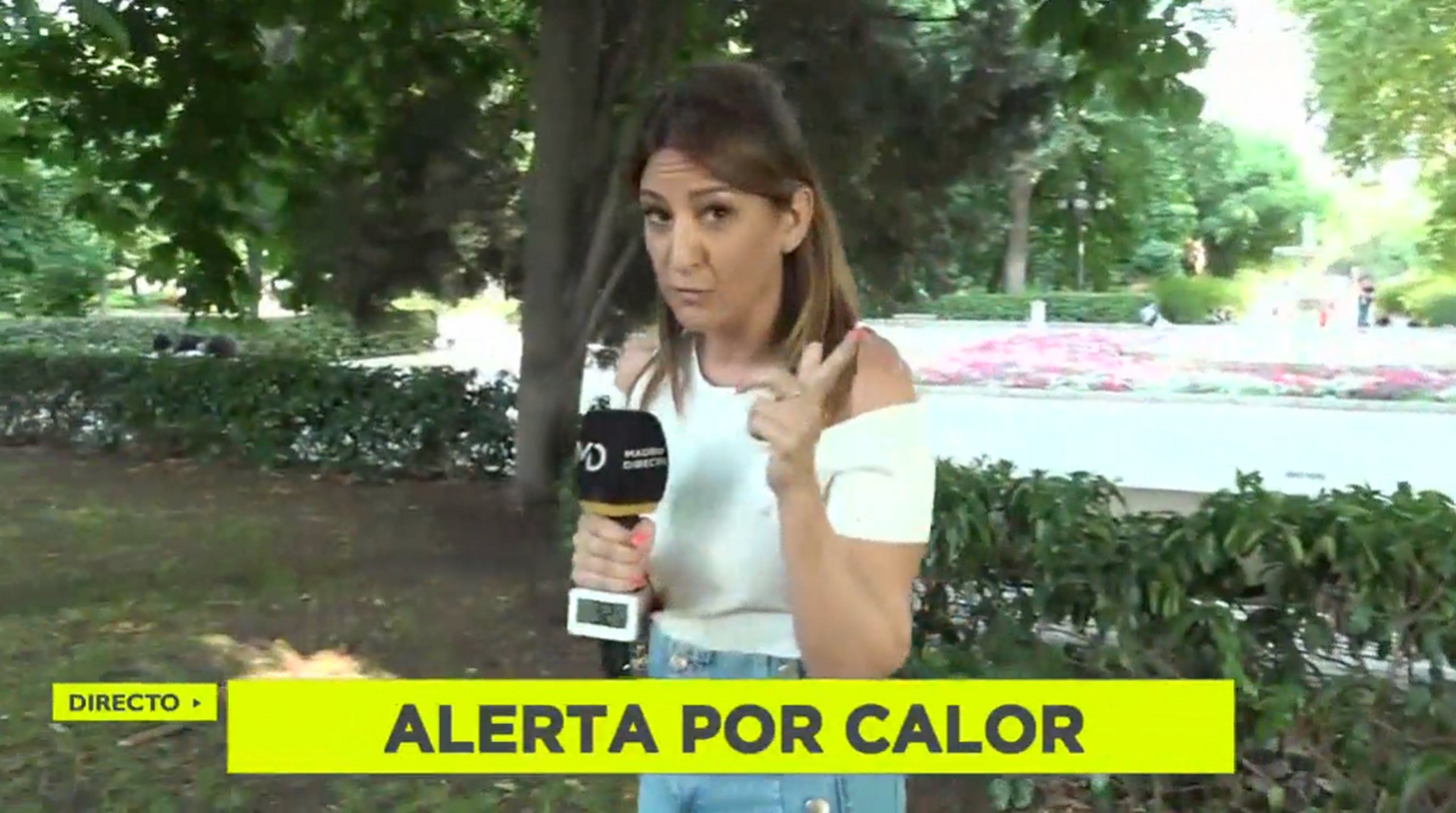 Reportera de Telemadrid a cuadros por la respuesta de un entrevistado: pifia èpica
