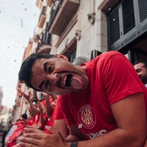 Míchel fa plorar a la Plaça del Vi pel que ha dit en català sobre Girona