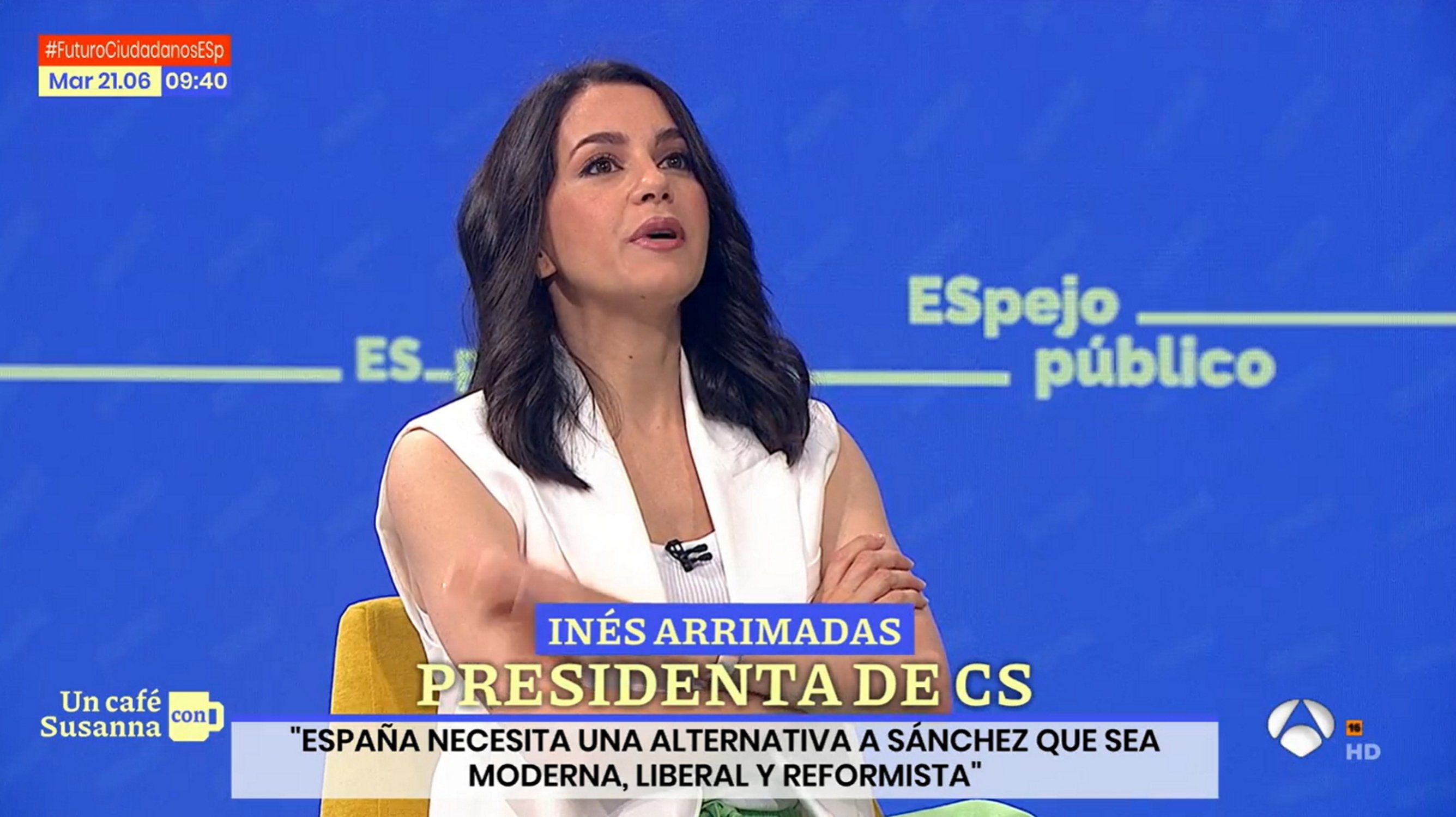 Susanna Griso entrevista a Inés Arrimadas y lo que se ve en pantalla es histórico
