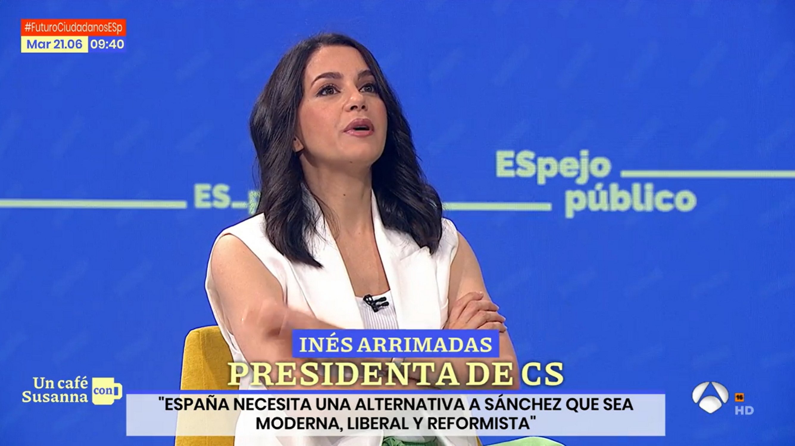 Susanna Griso entrevista Inés Arrimadas i el que es veu a la pantalla és històric