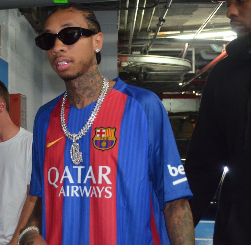 El rapero Tyga revoluciona Barcelona