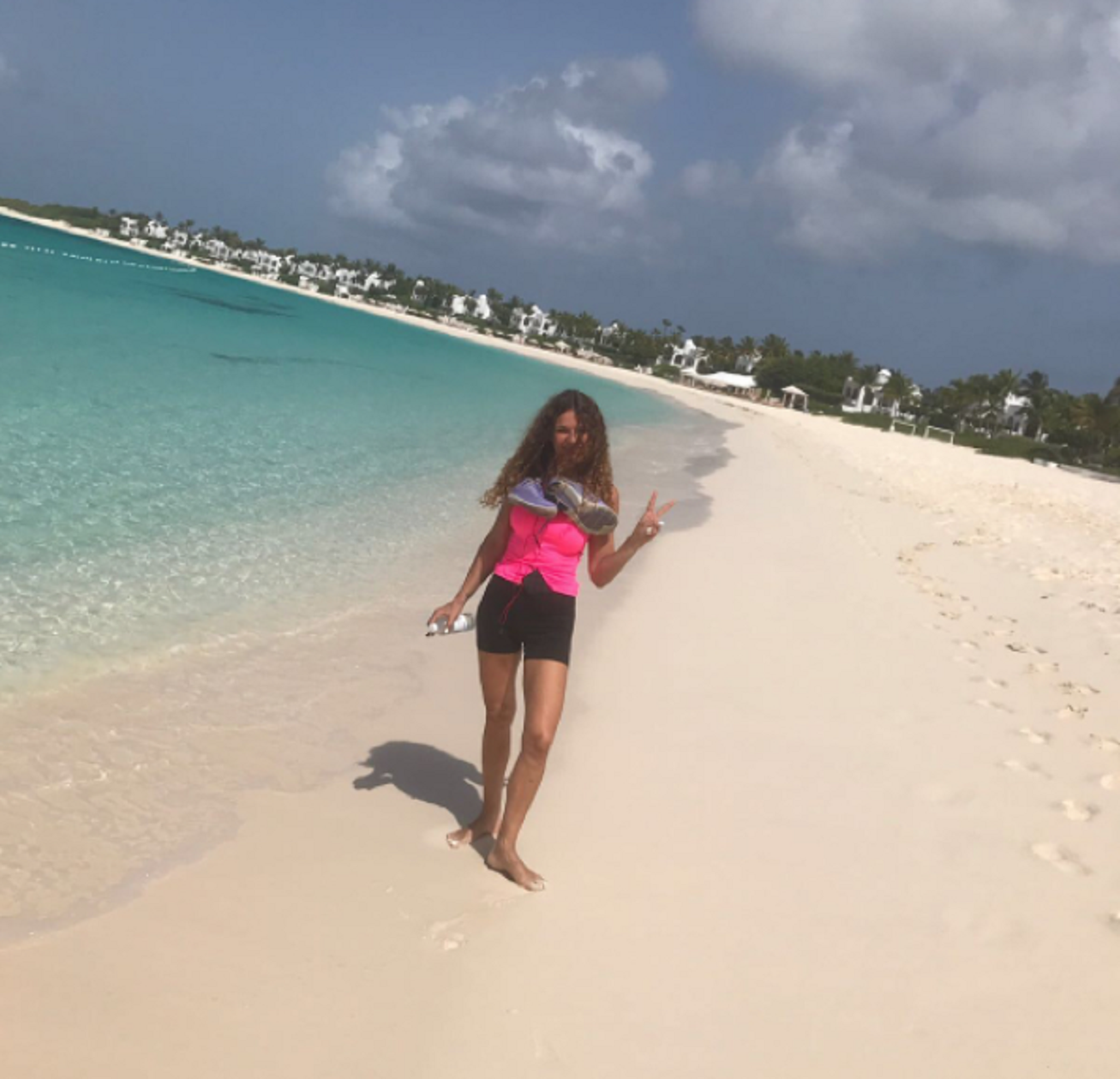 Angie Cárdenas, les vacances més especials al Carib
