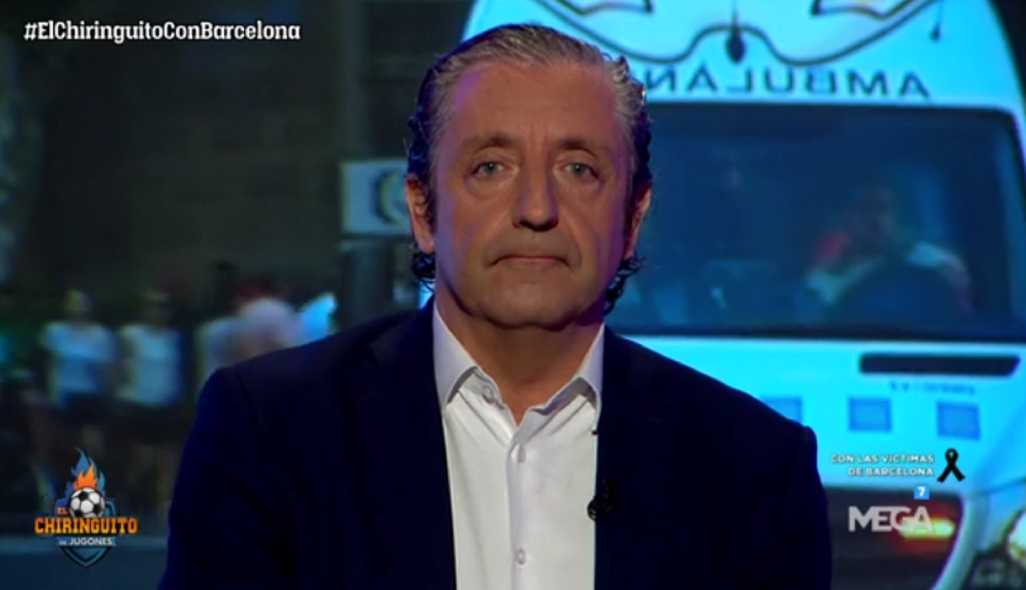 El discurso más difícil de Josep Pedrerol: "un petó, Barcelona"