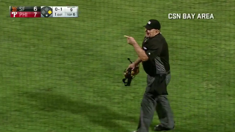 Un árbitro expulsa del estadio a un aficionado de la MLB por insultos