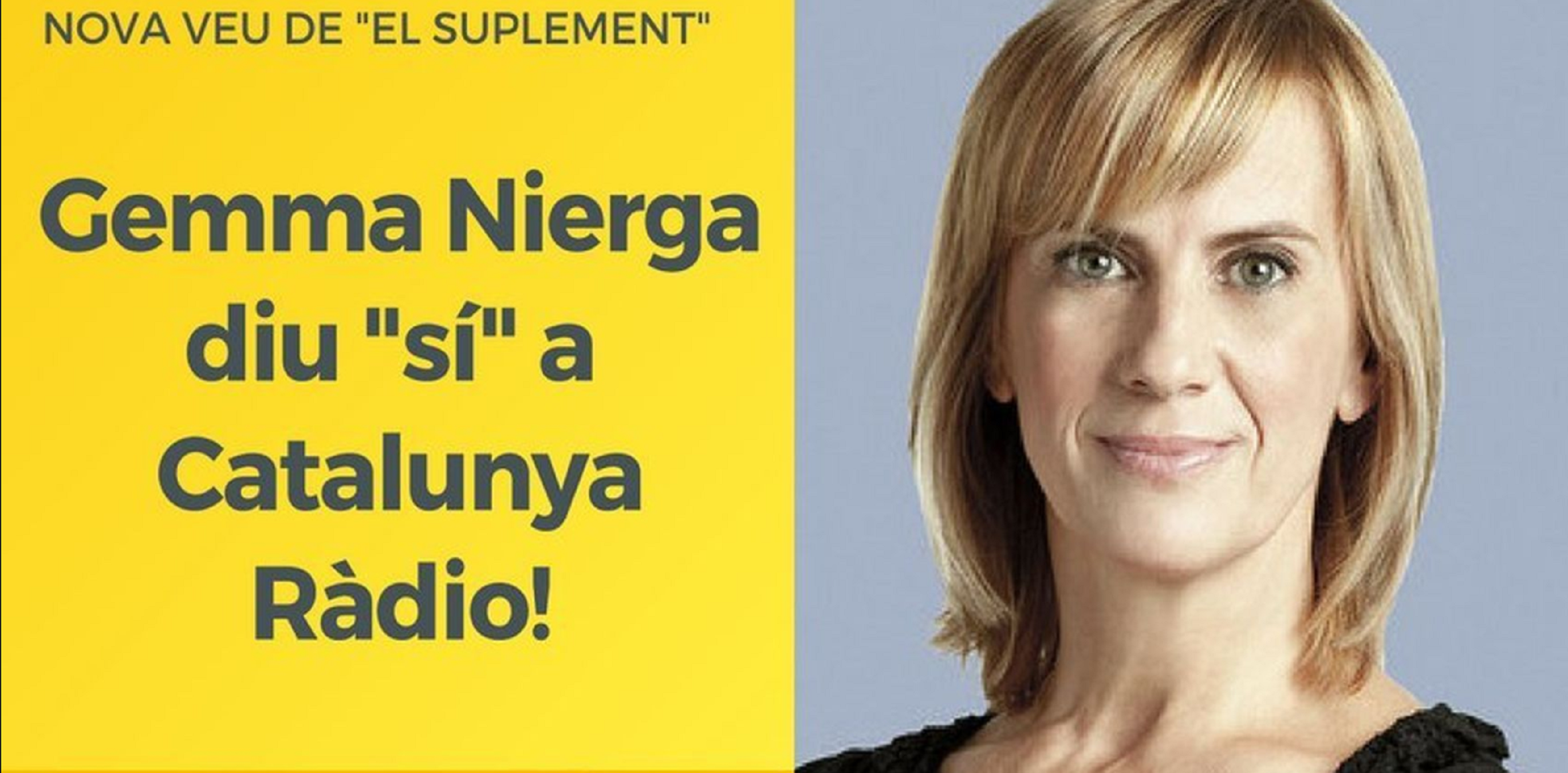 El unionismo destroza a Gemma Nierga por fichar para Catalunya Ràdio