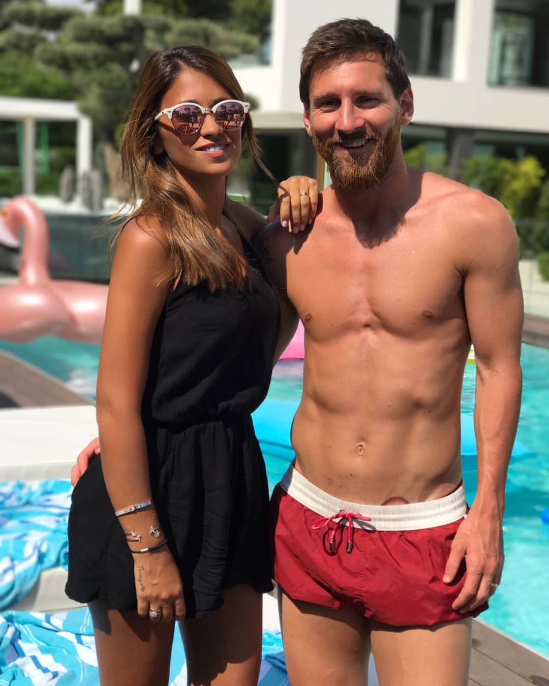 El nuevo tatuaje de Messi, dedicado a Antonella
