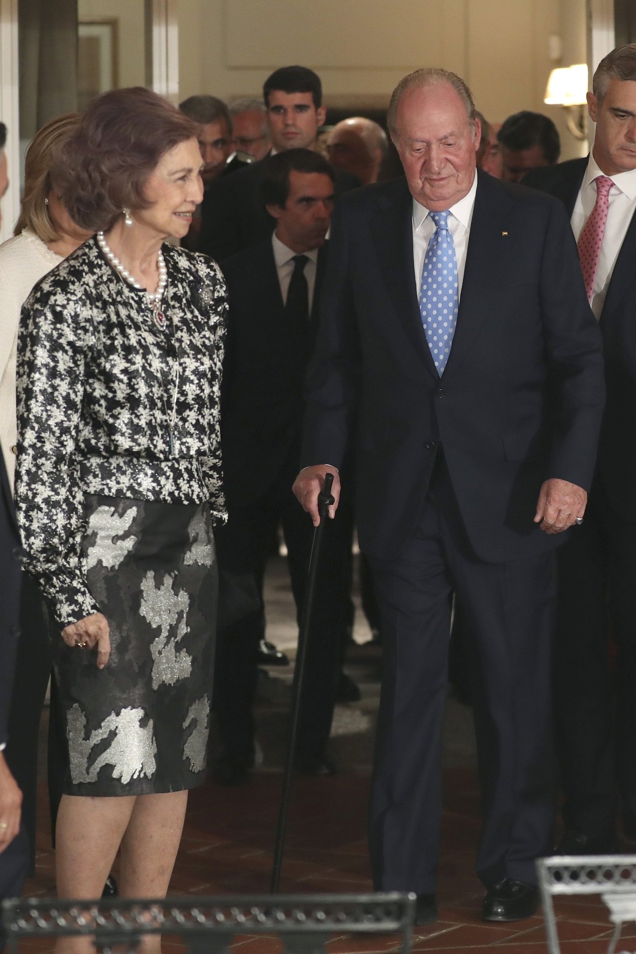 Juan Carlos I y Sofía, juntos, después de la tormenta de Marta Gayá