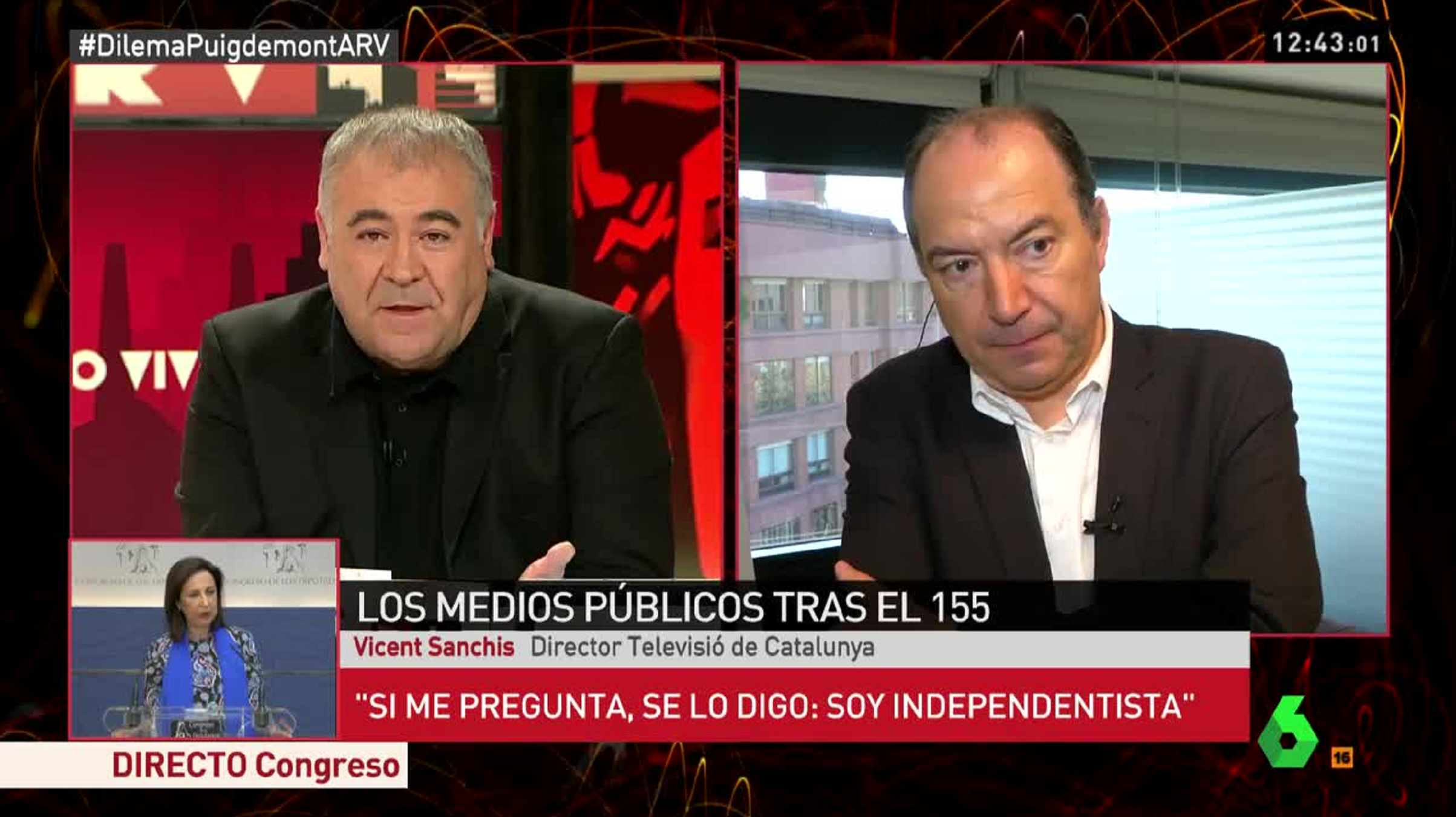 Ferreras acusa al director de TV3 de independentista y él le dice que lo es