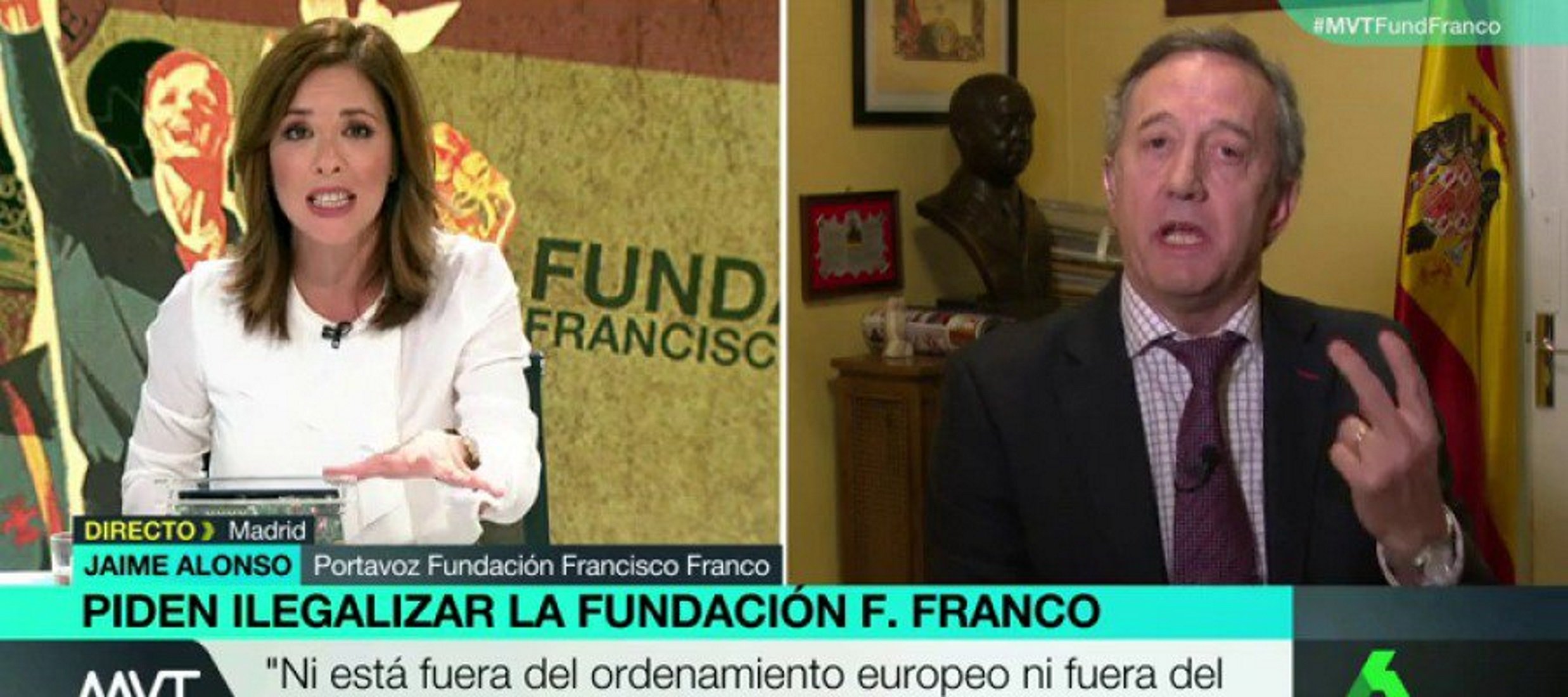 ‘Más vale tarde’ para els peus a les barbaritats del portaveu de la fundació de Franco