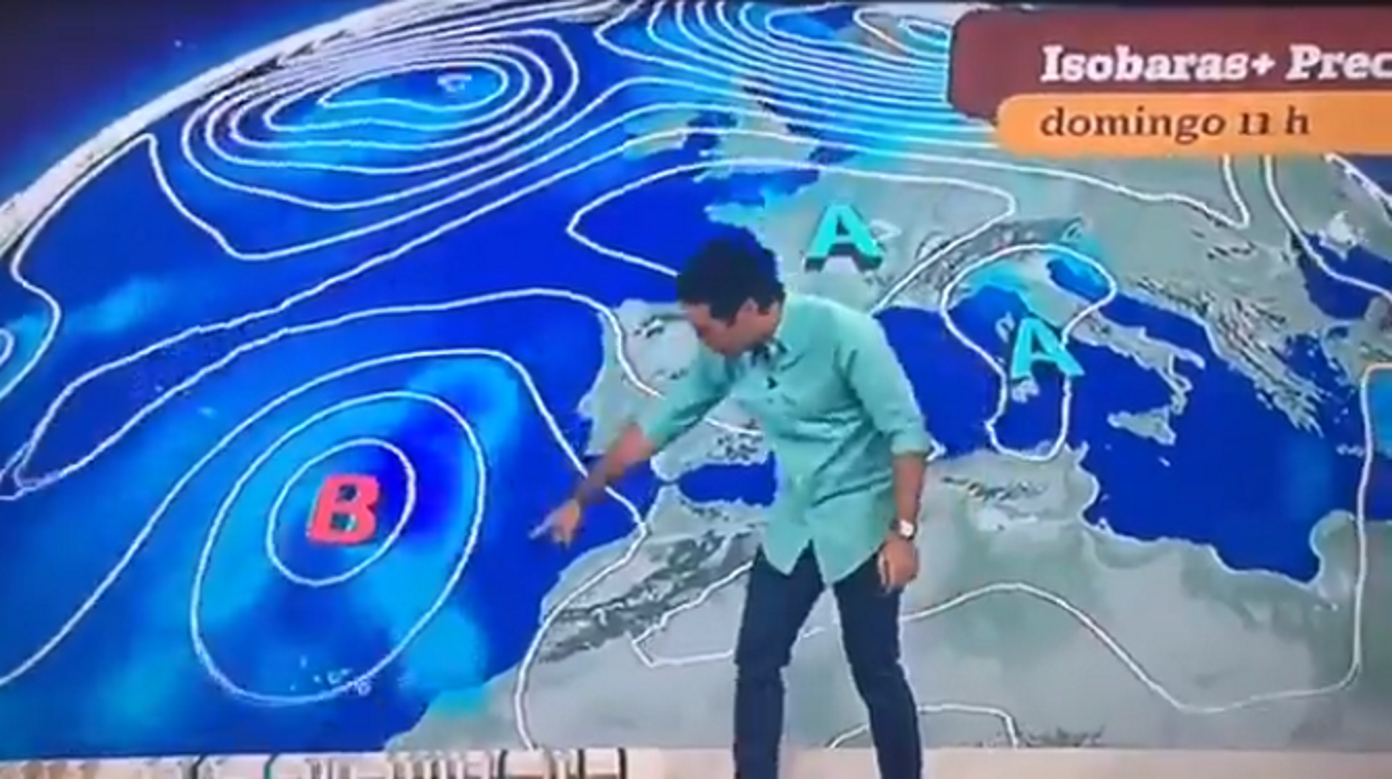 El hombre del tiempo de TVE independiza las Islas Canarias