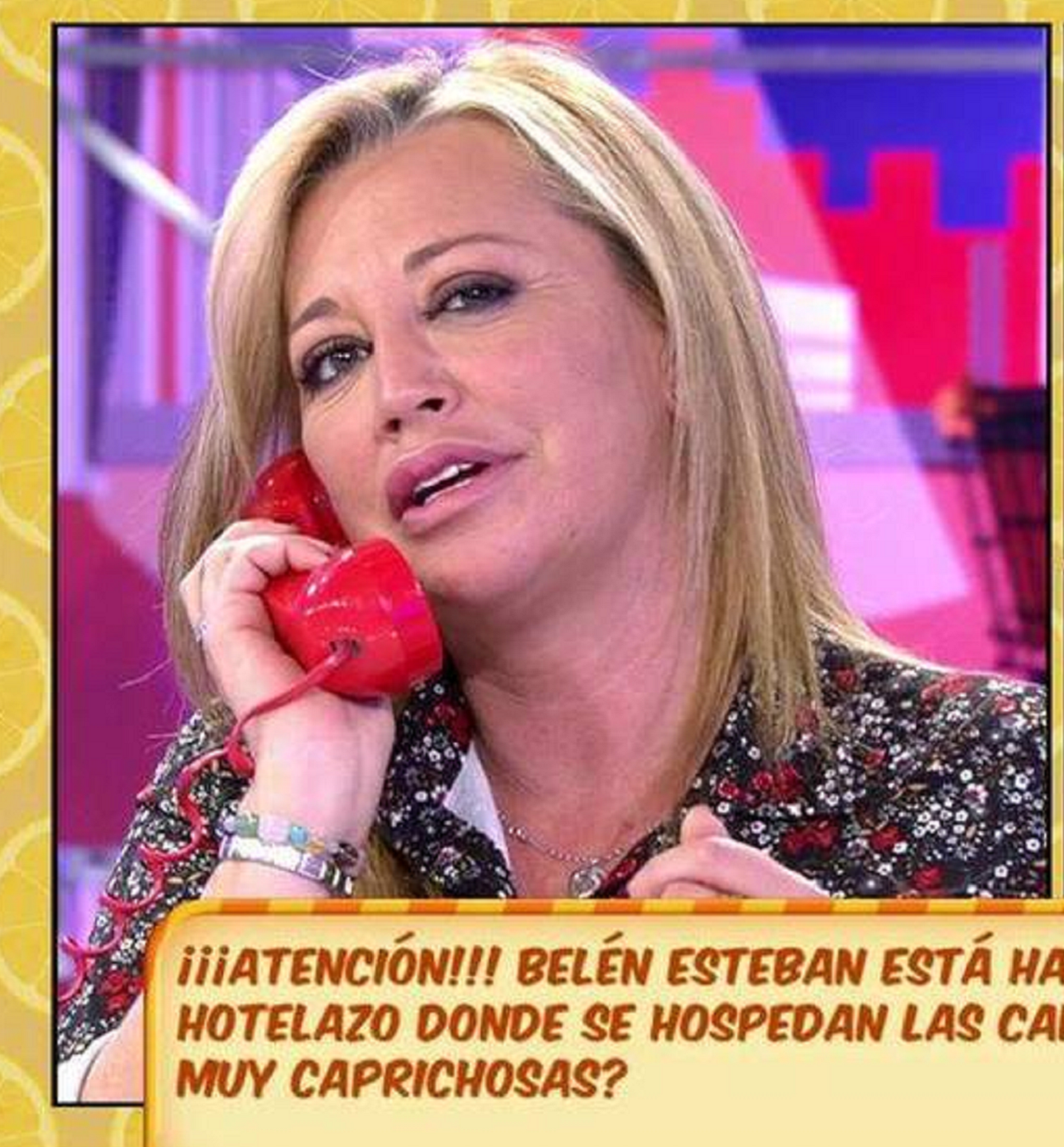 Belén Esteban queda en evidencia hablando un desastroso inglés por teléfono