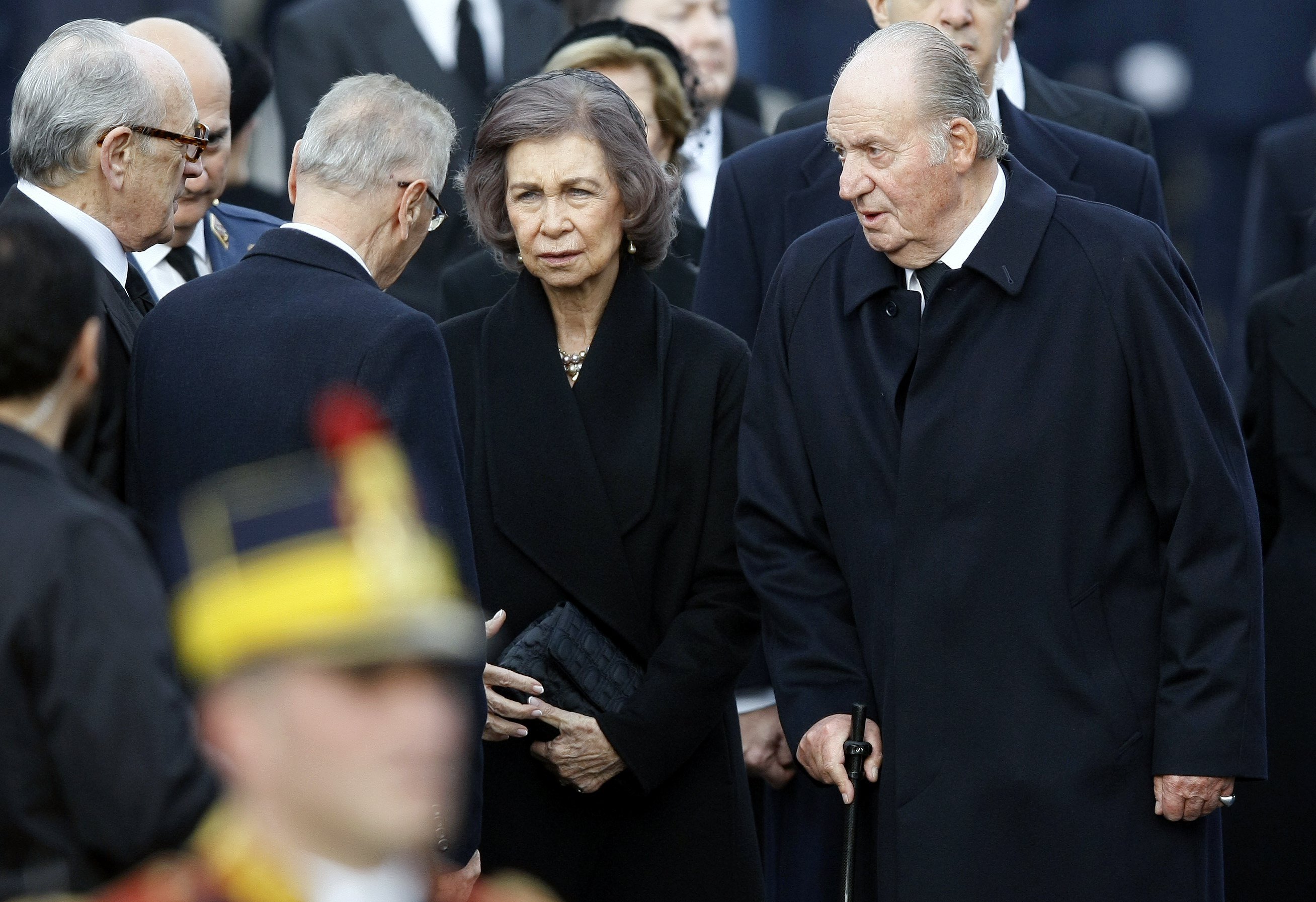 Juan Carlos y Sofía ya sólo coinciden en los funerales