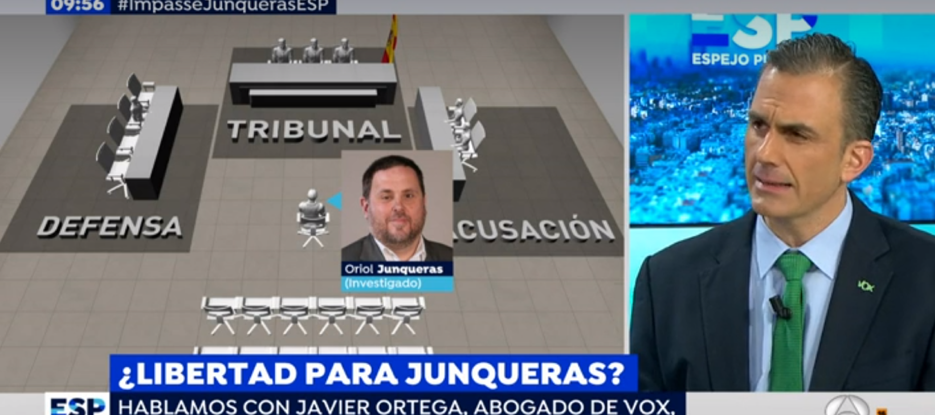 Antena 3 da cancha al ultraderechista VOX para atacar a Junqueras