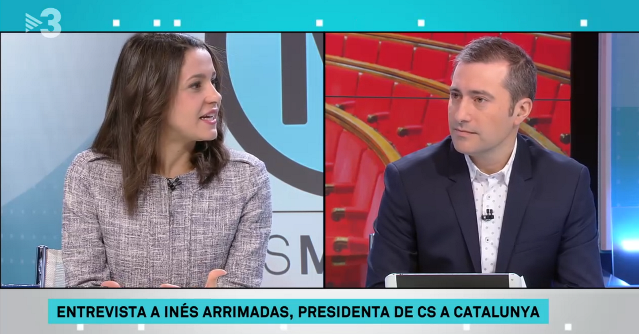 La pregunta sobre ‘Els segadors’ que posa nerviosa Inés Arrimadas a TV3