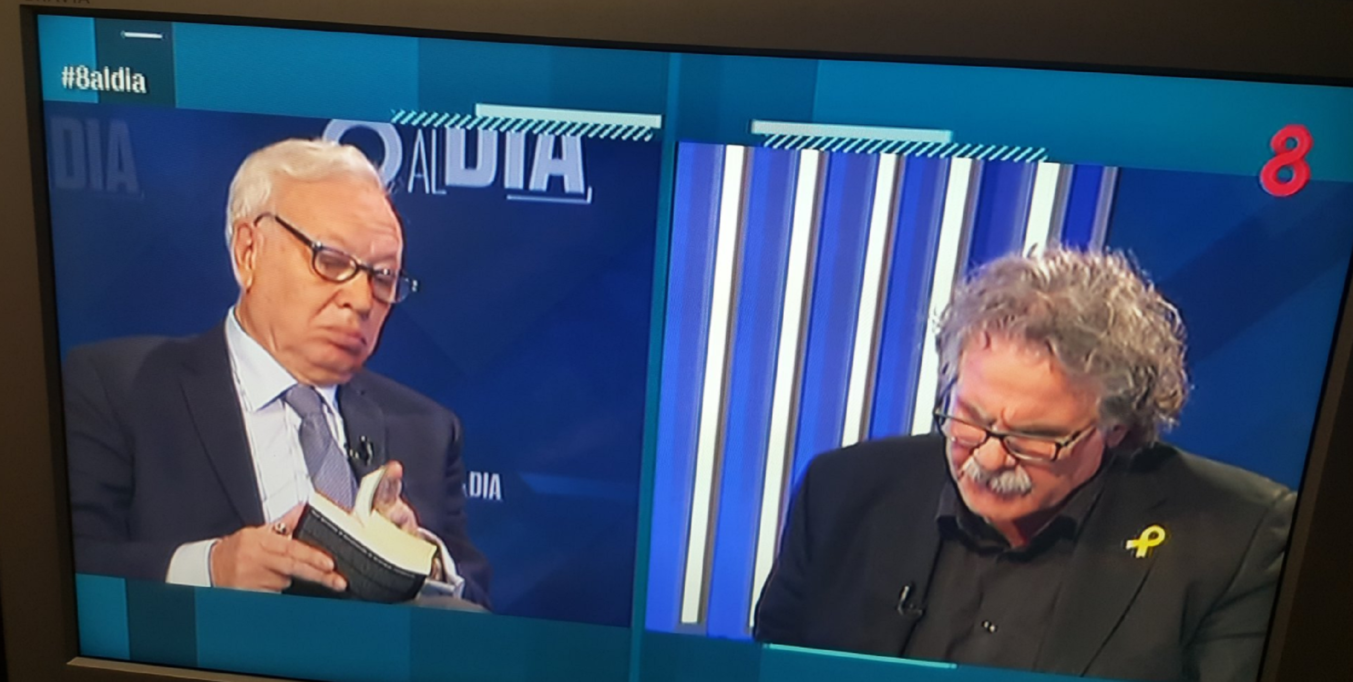 El cara a cara Margallo-Tardà en 8tv pincha con un 4% de audiencia