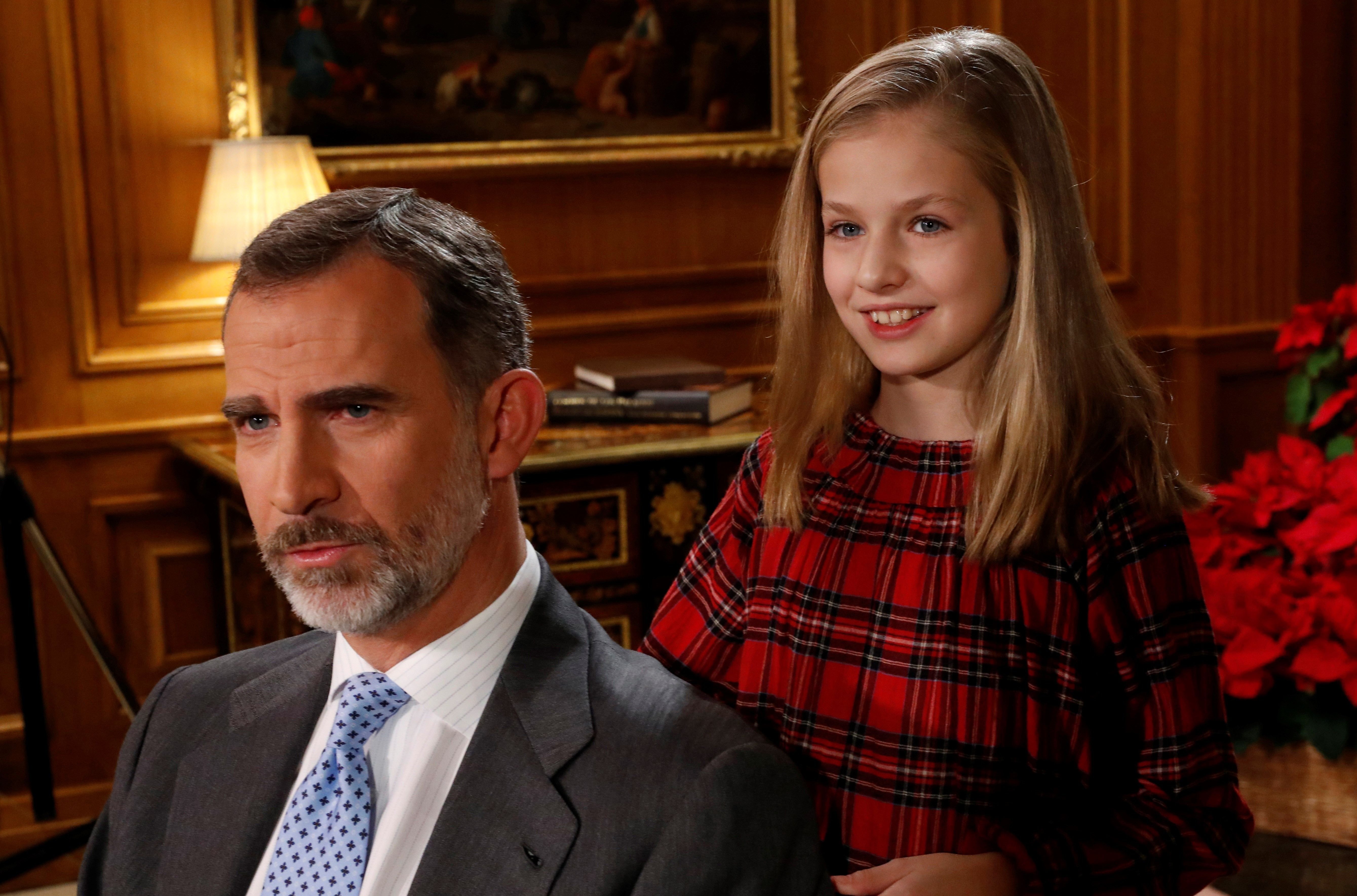 La princesa Leonor al rey Felipe: "Pareces una chica"