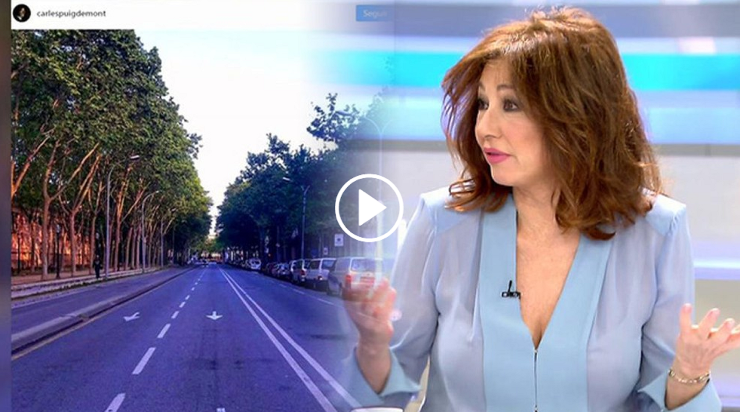 Ana Rosa ridiculiza a Puigdemont poniéndole la música de La Pantera Rosa