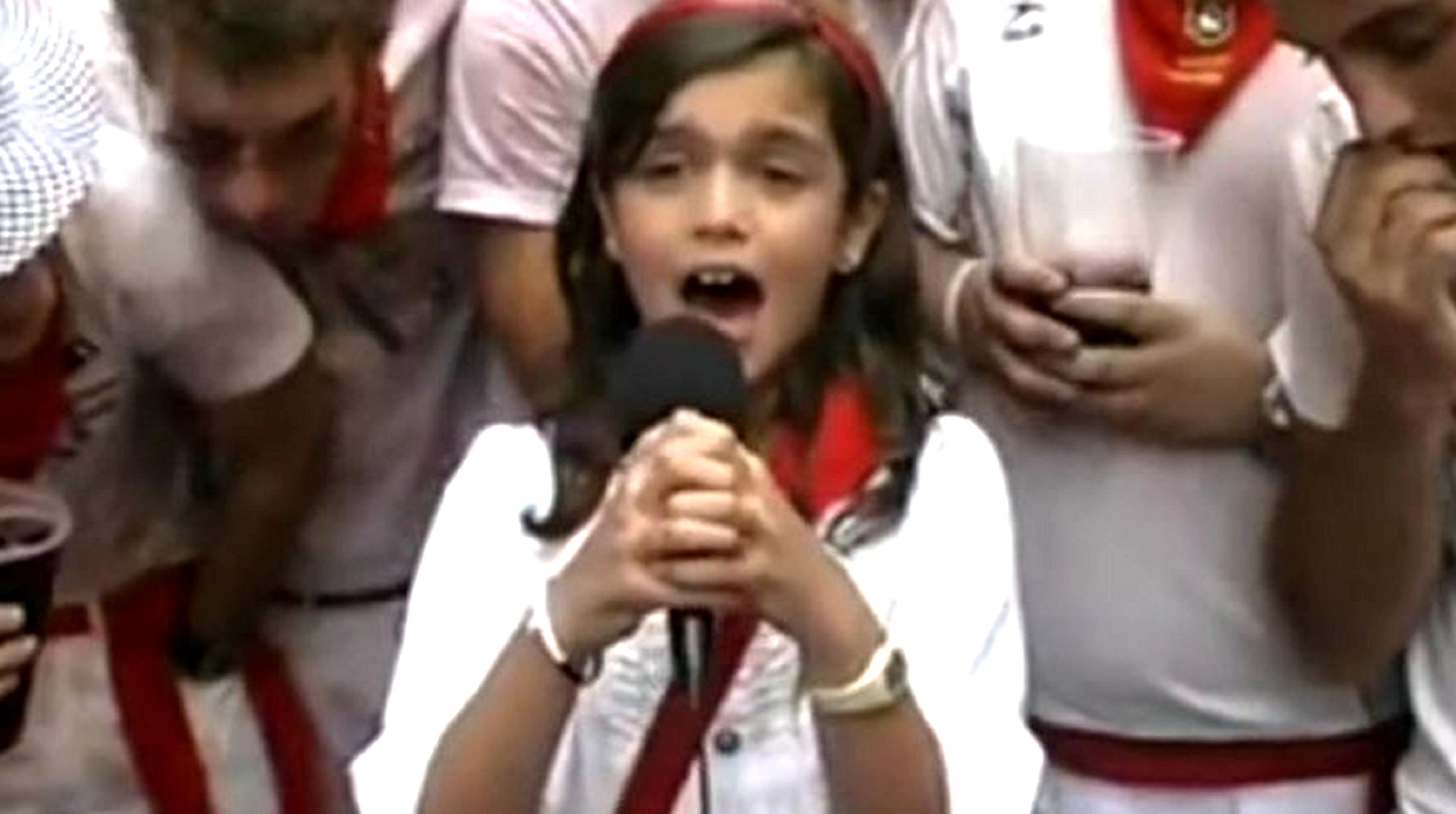 Publican un vídeo de Amaia ('OT') de pequeña cantando en los Sanfermines