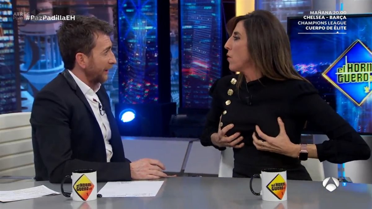 Paz Padilla y Sonsoles Ónega, en 'El Hormiguero' de Pablo Motos