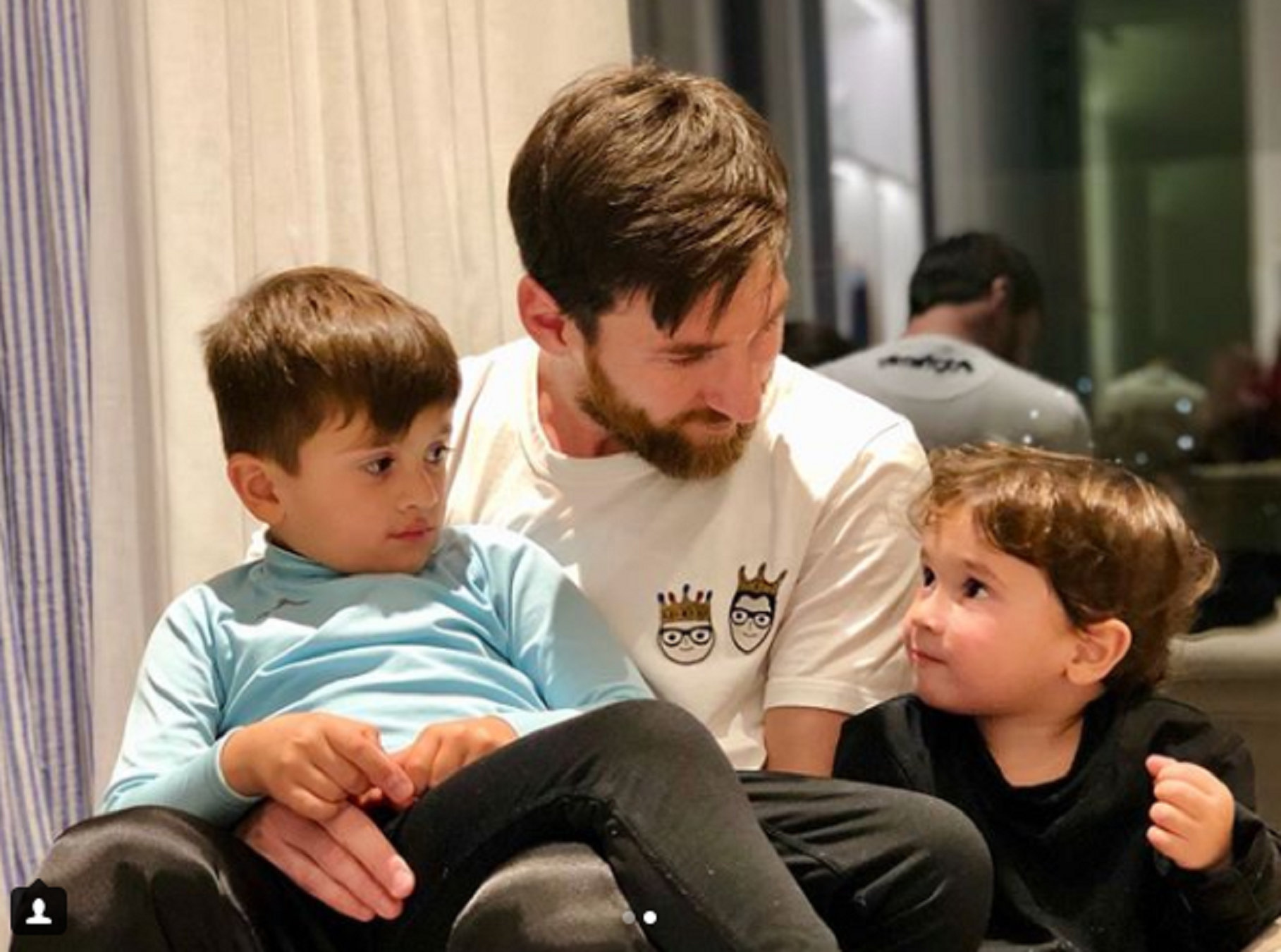 Messi y sus hijos reciben 5 millones de 'likes' en 1 día y uno es de Neymar