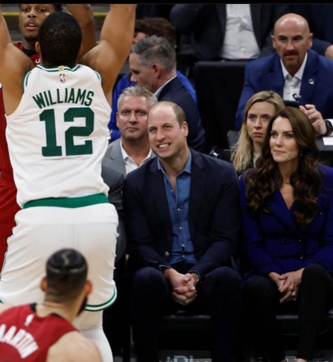 Guillermo y Kate Middleton Boston Celtics Instagram